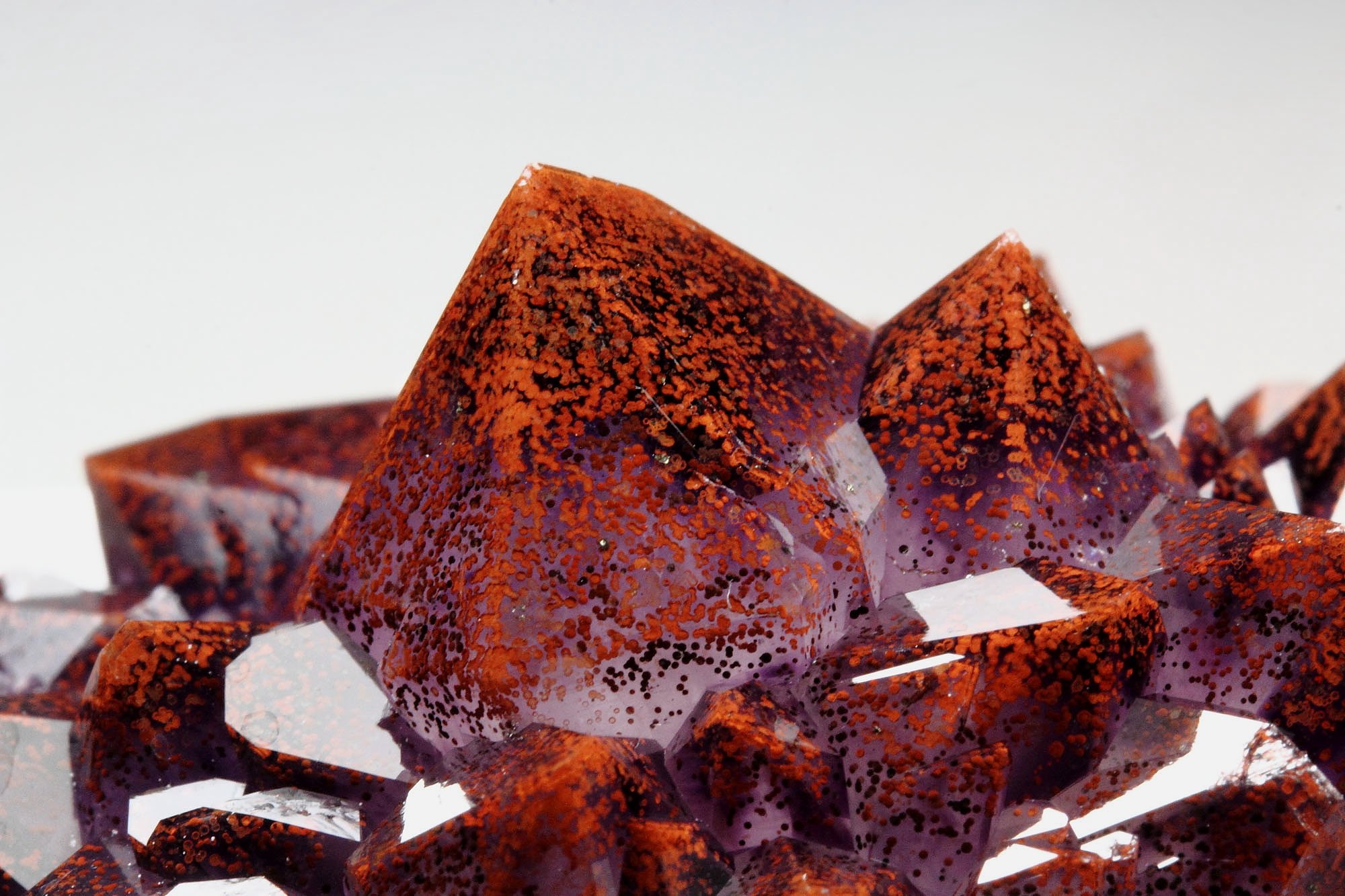 QUARTZ var. AMETHYST with HEMATITE inclusions