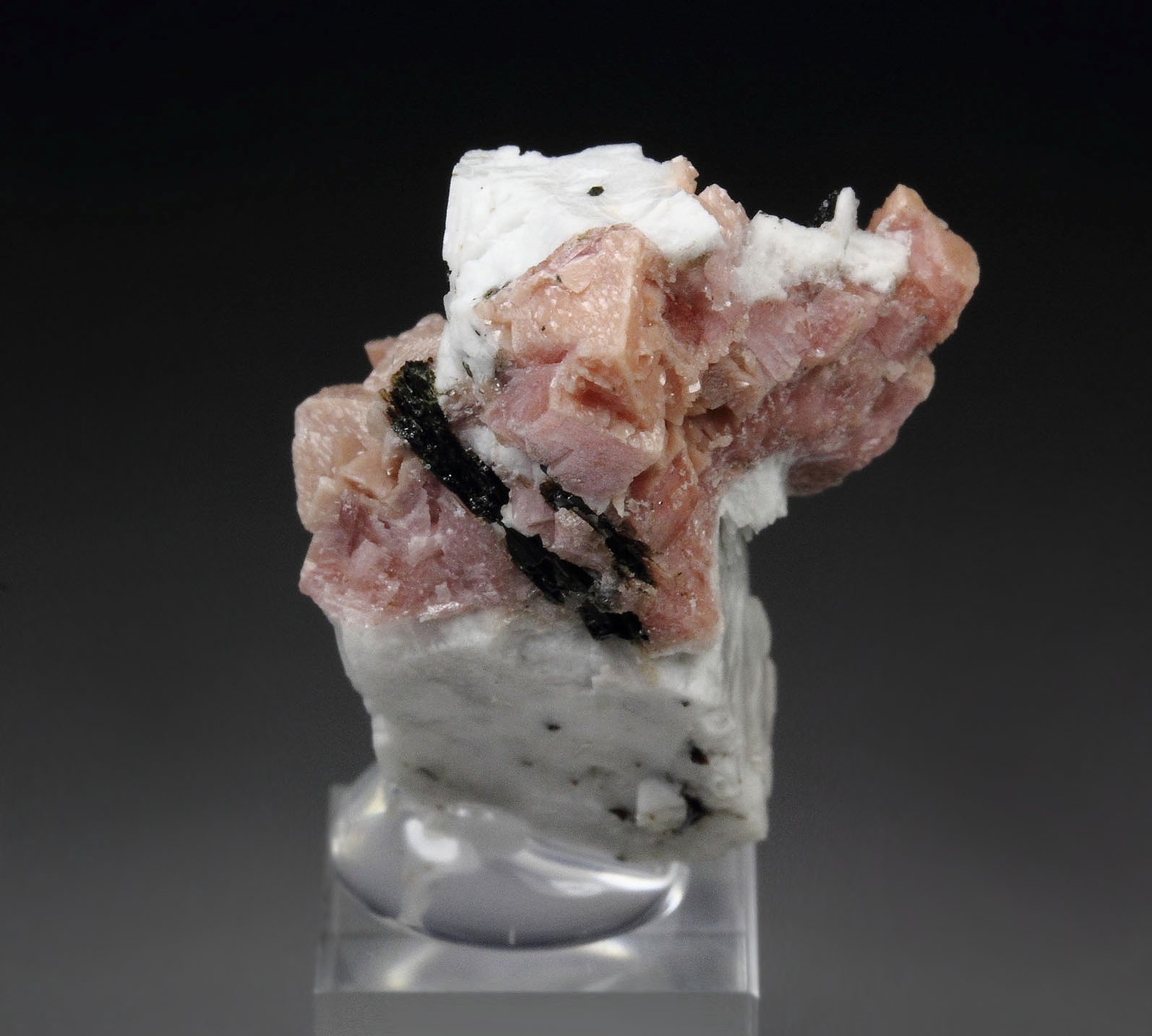 RHODOCHROSITE, AEGIRINE