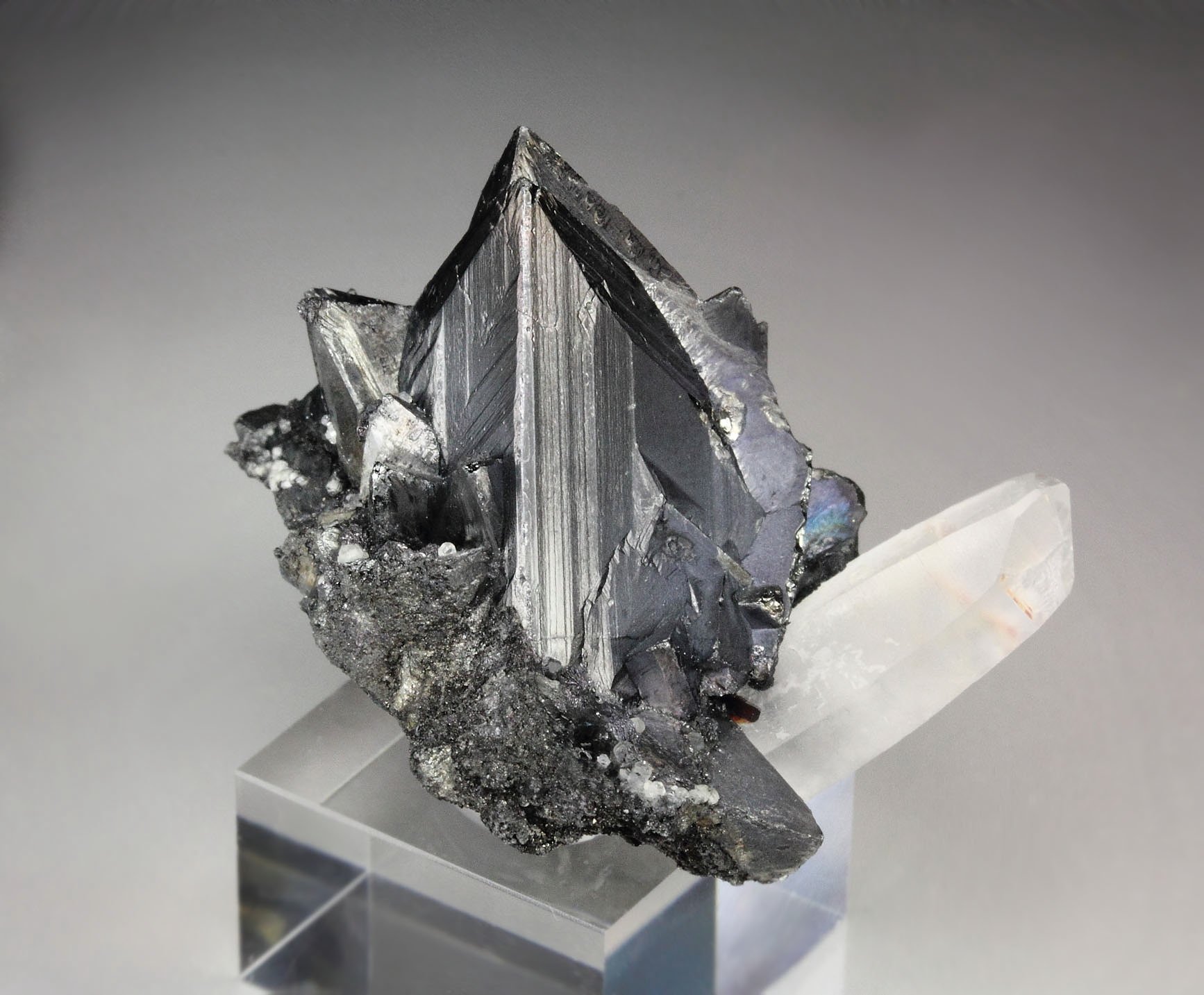 TETRAHEDRITE, QUARTZ