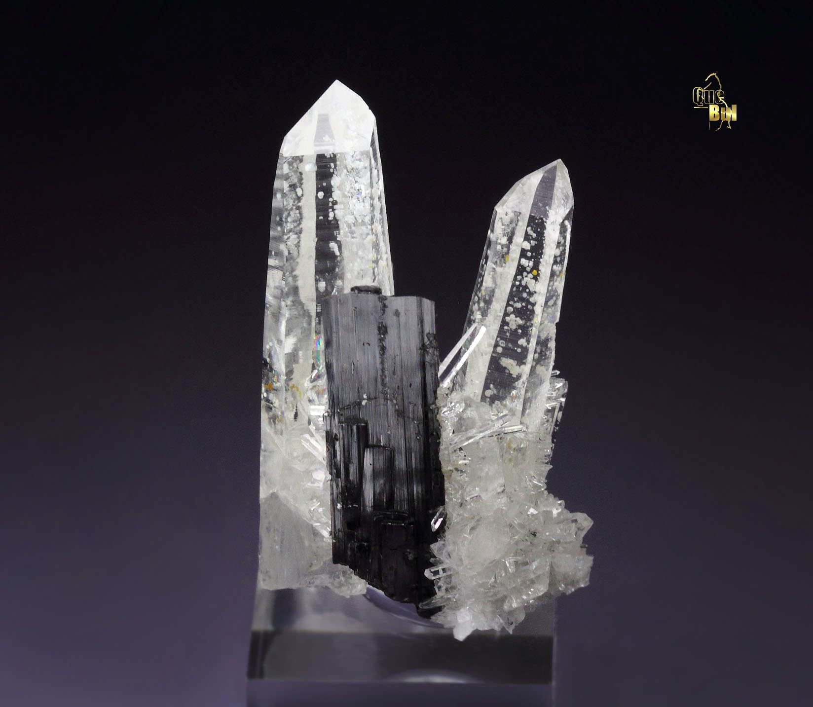 HUBNERITE, QUARTZ 