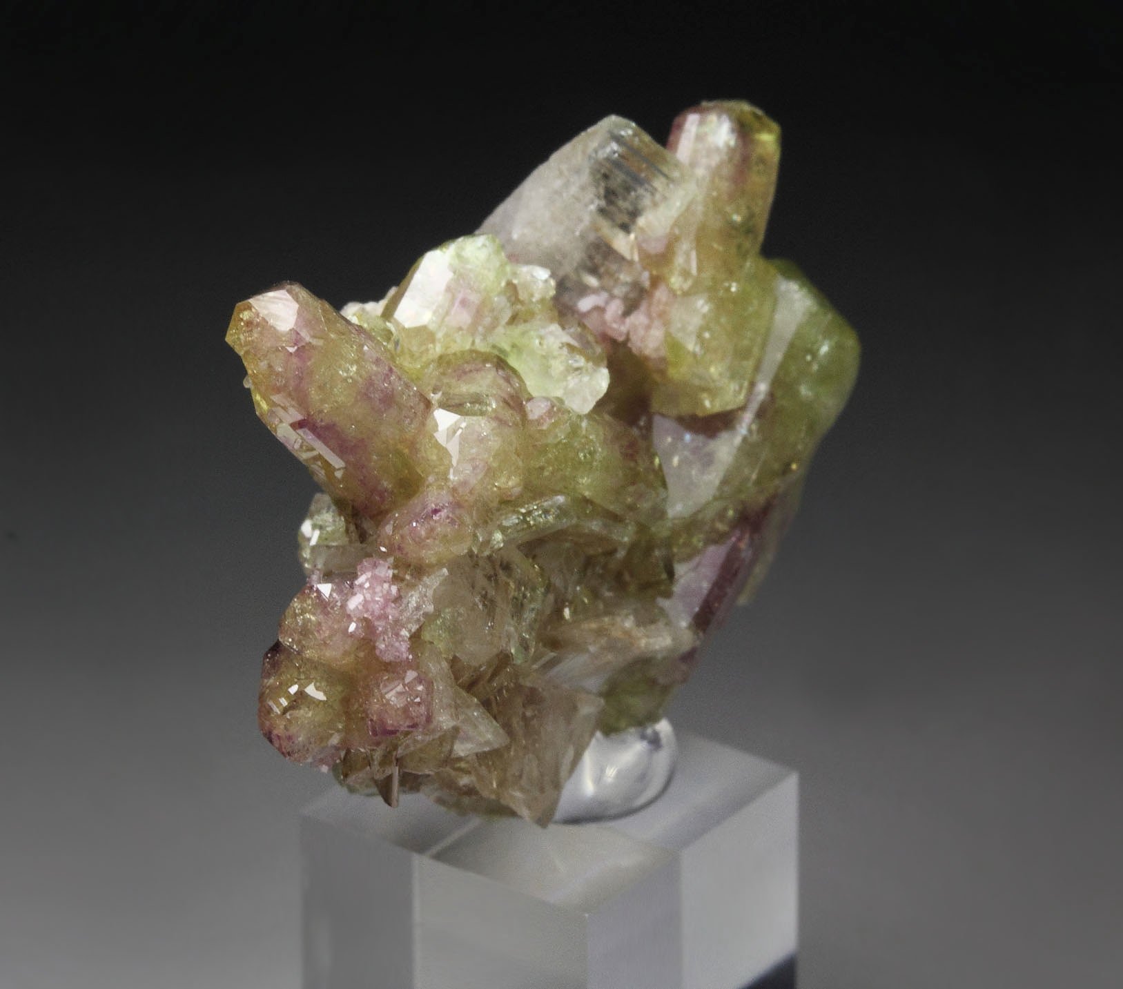 gem bi-terminated VESUVIANITE bi-color, DIOPSIDE