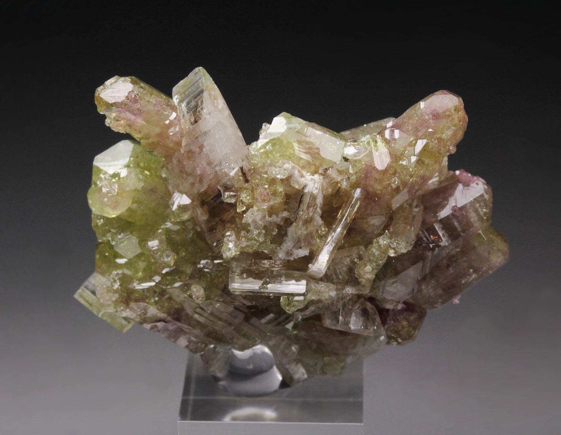 gem bi-terminated VESUVIANITE bi-color, DIOPSIDE