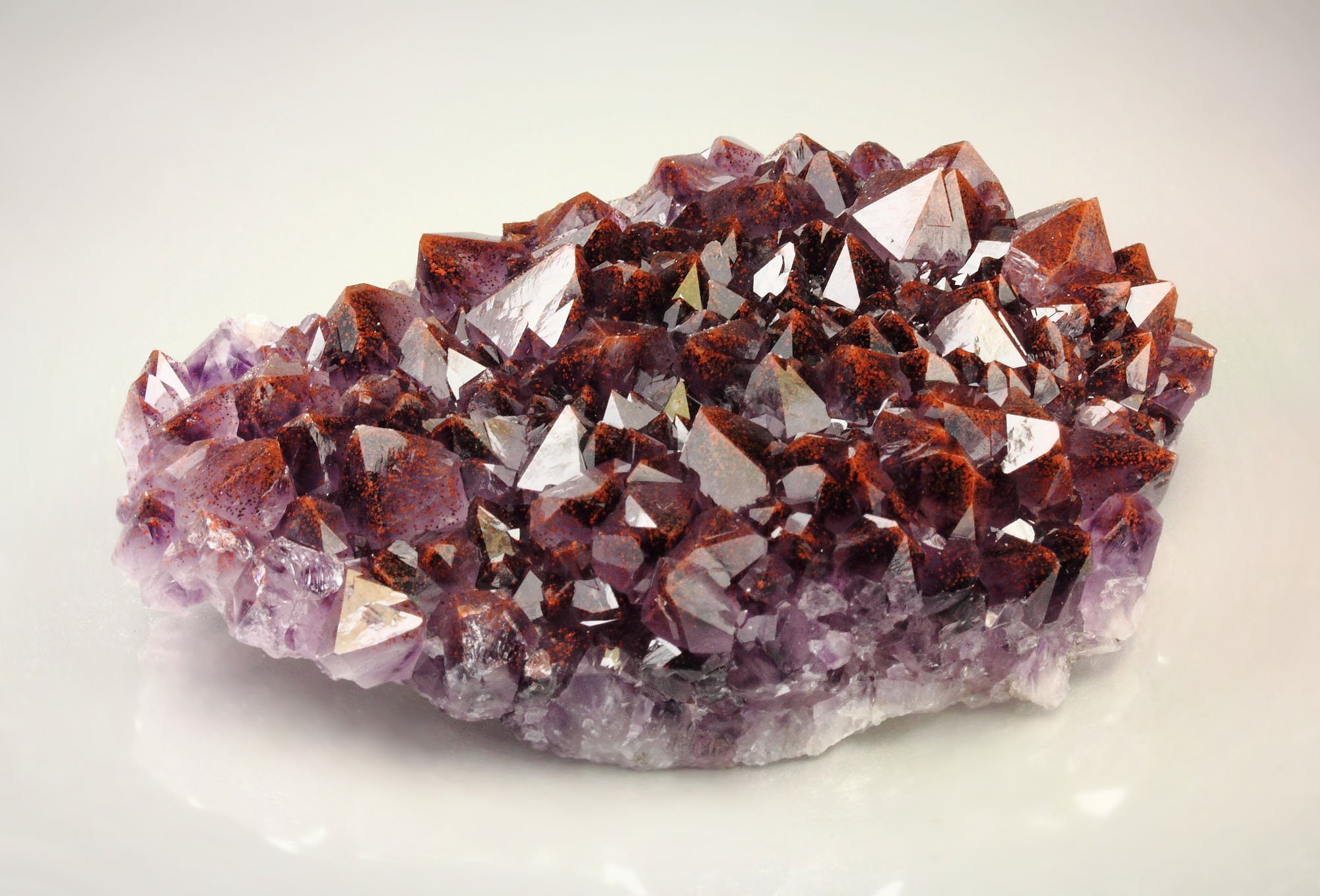 QUARTZ var. AMETHYST with HEMATITE inclusions