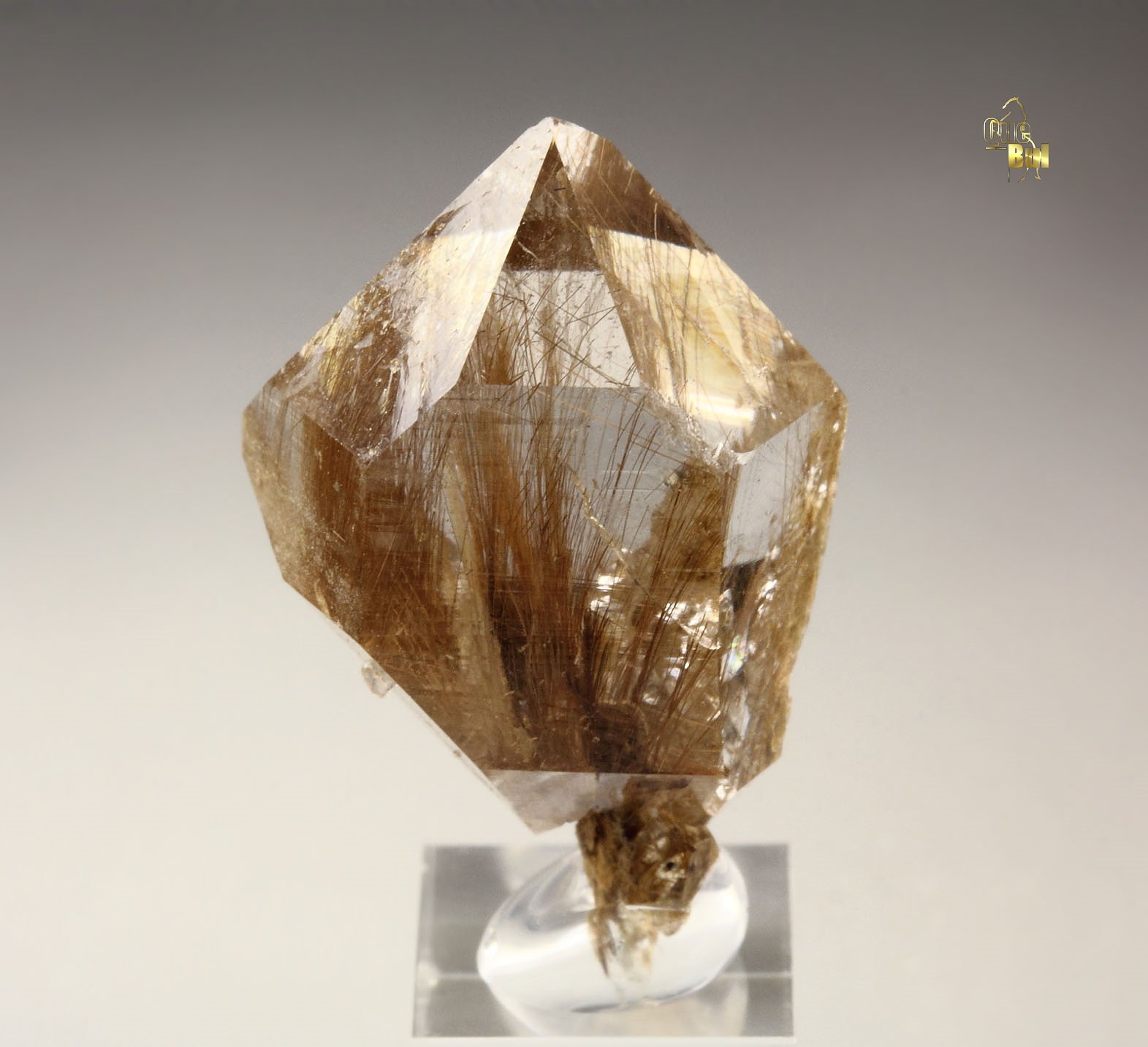 QUARTZ with RUTILE inclusions