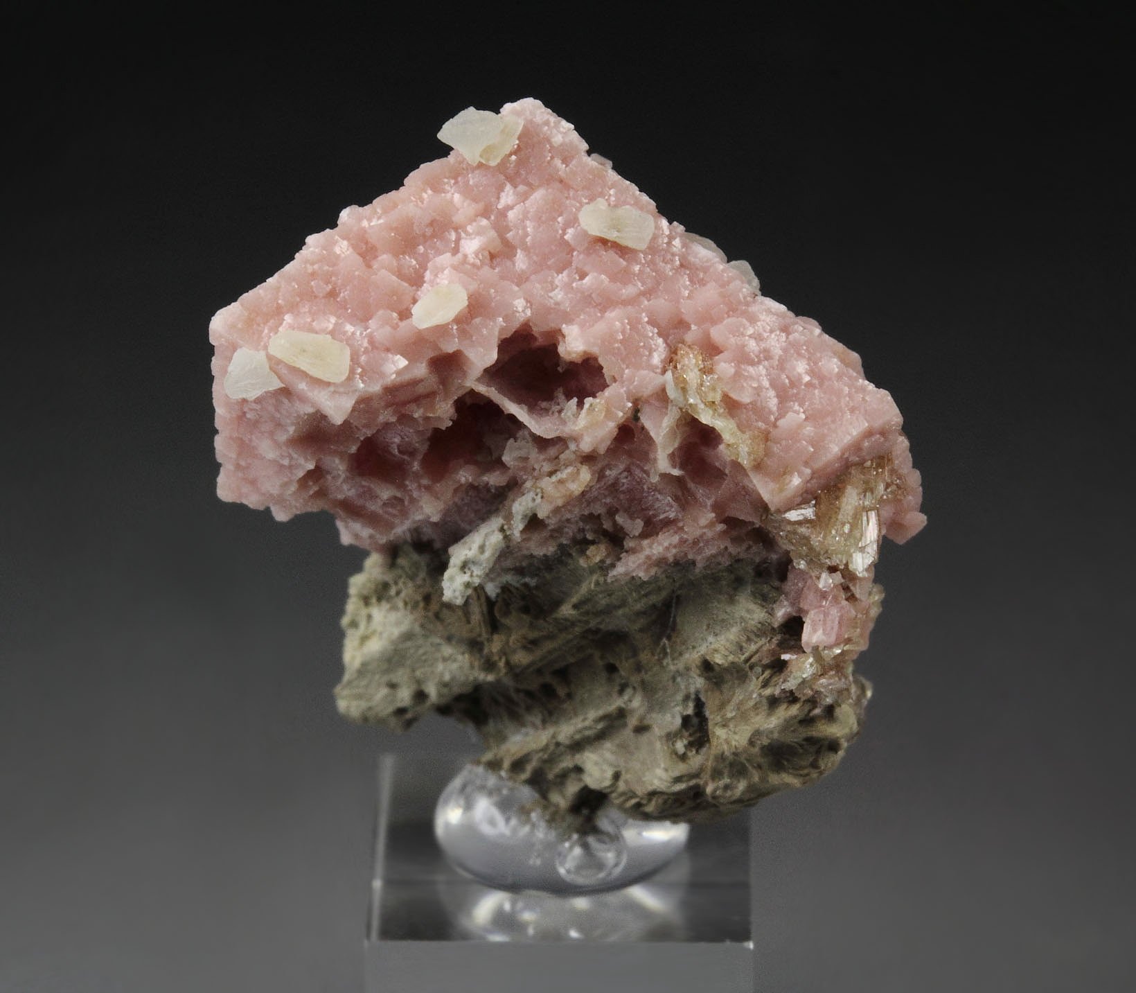 RHODOCHROSITE, NATROLITE