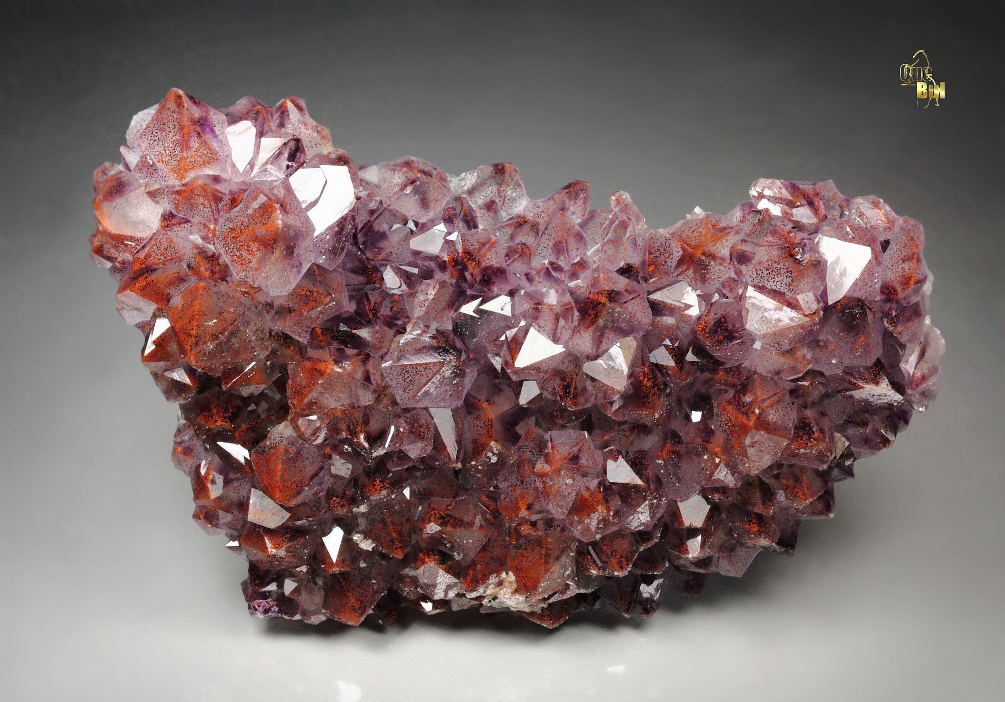 QUARTZ var. AMETHYST with HEMATITE inclusions