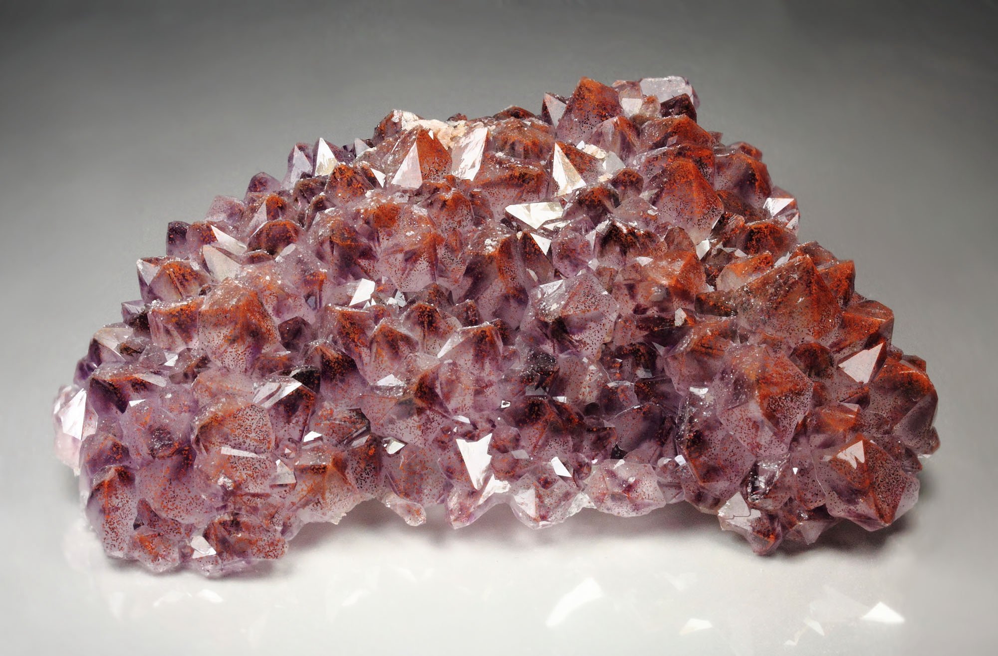 QUARTZ var. AMETHYST with HEMATITE inclusions