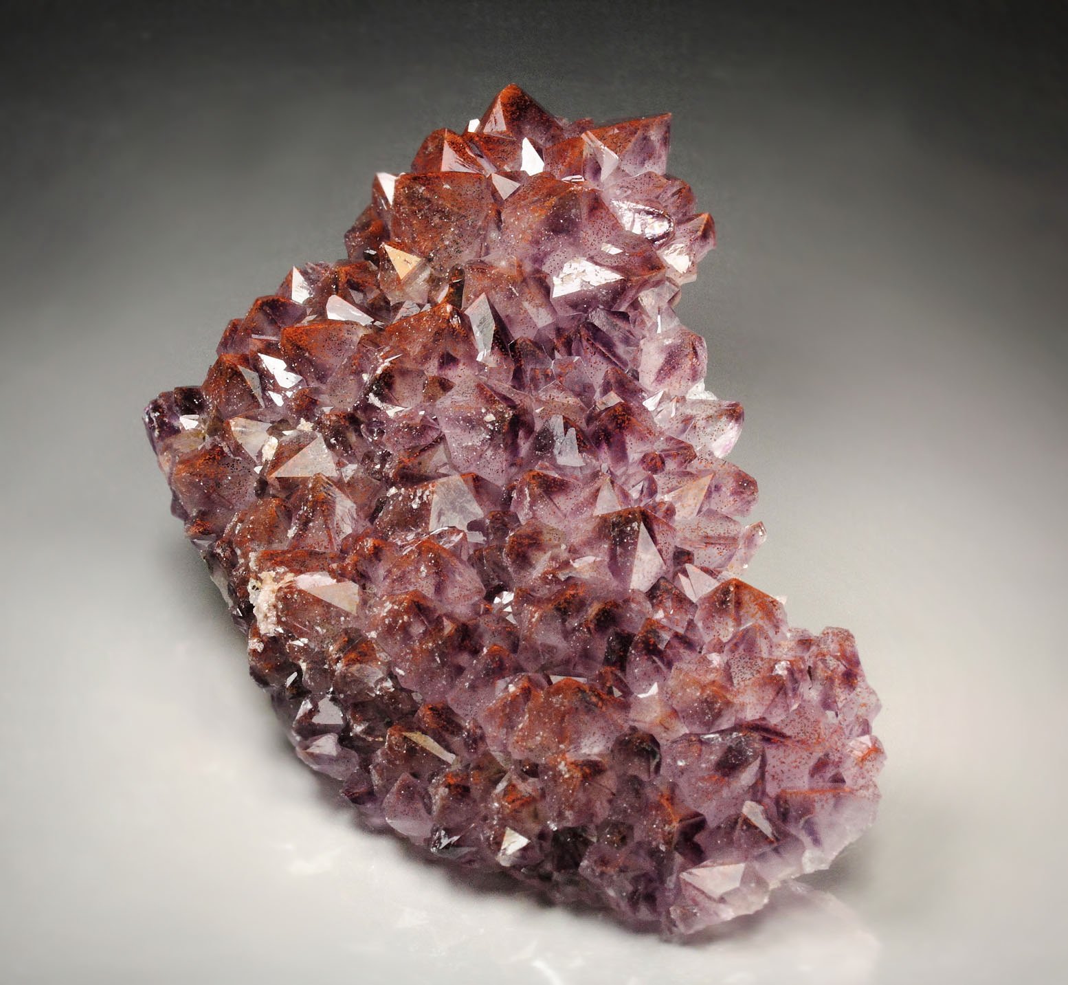 QUARTZ var. AMETHYST with HEMATITE inclusions