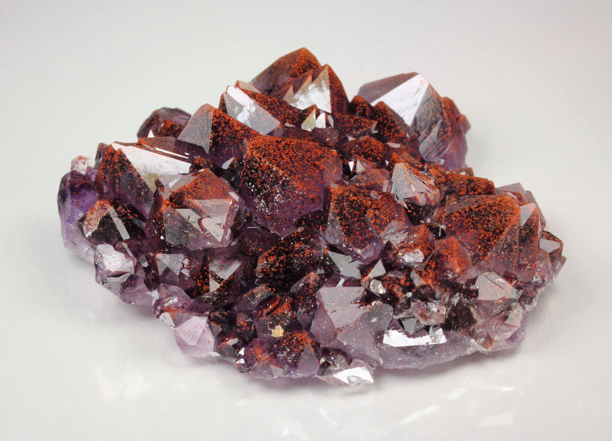 QUARTZ var. AMETHYST with HEMATITE inclusions