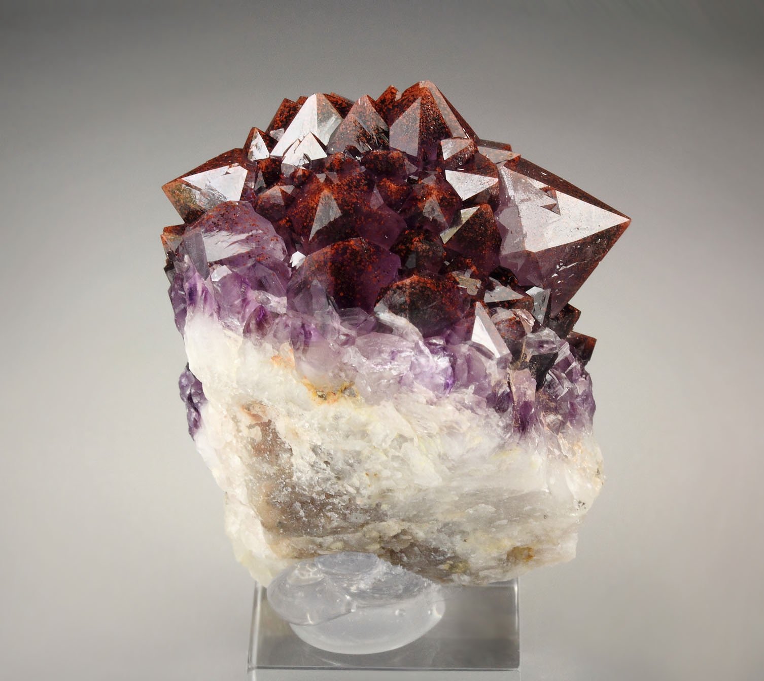 QUARTZ var. AMETHYST with HEMATITE inclusions