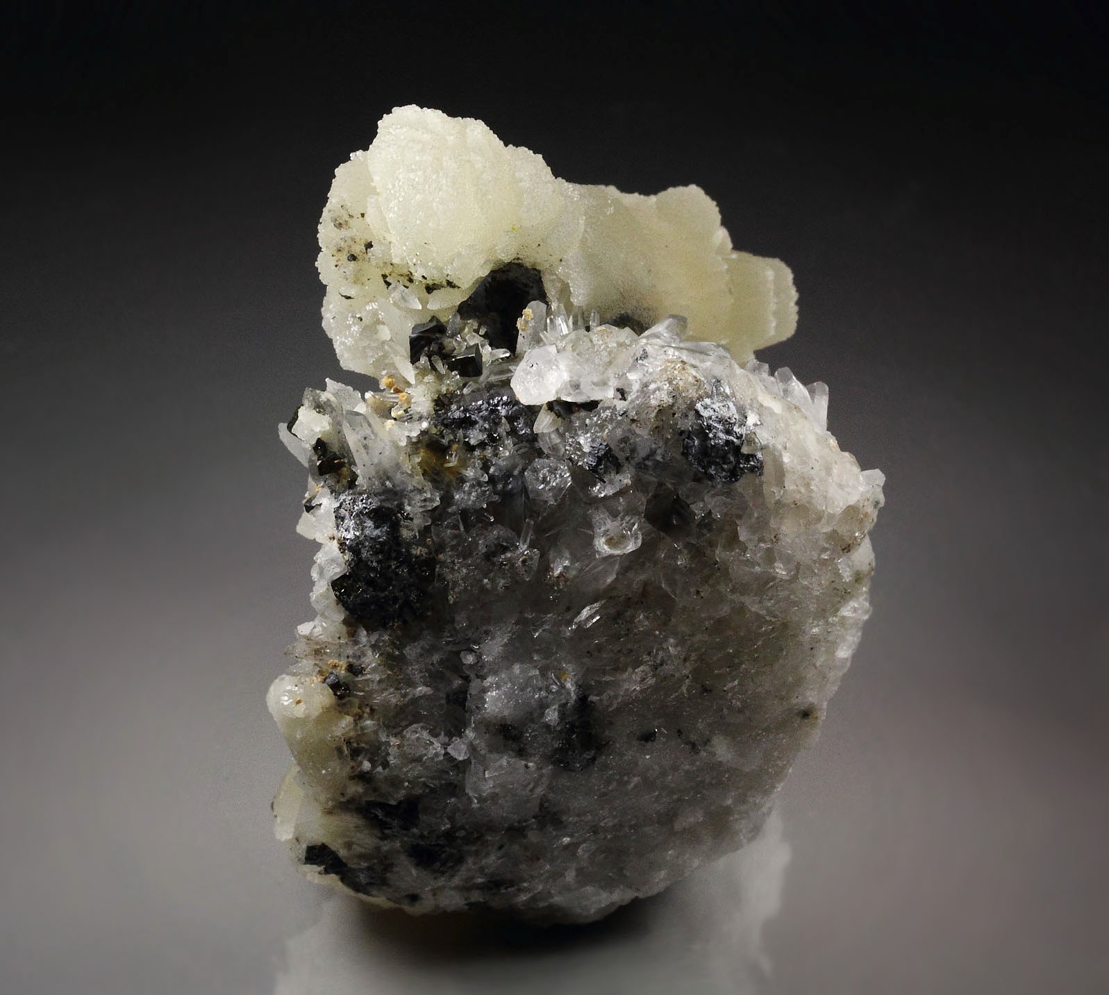 CALCITE, CHALCOPYRITE, SPHALERITE, QUARTZ