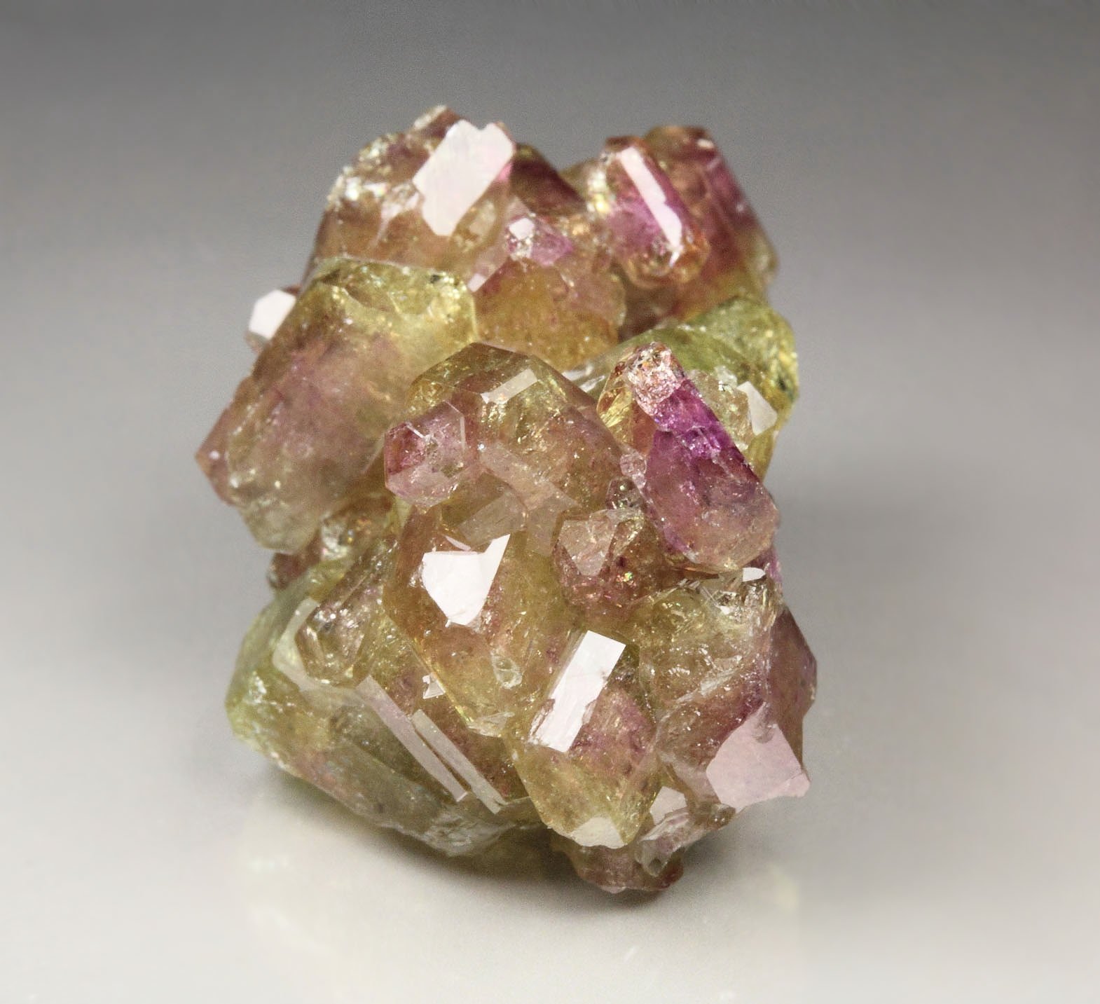 gem bi-terminated VESUVIANITE bi-color