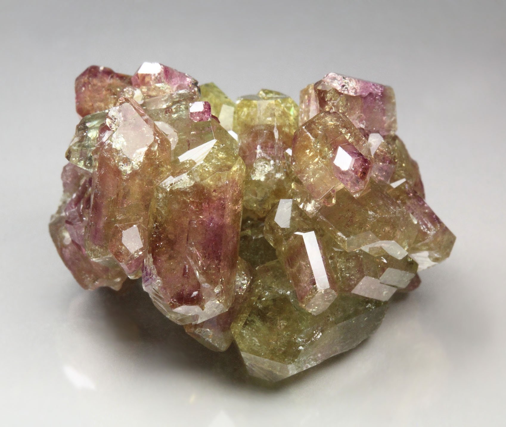 gem bi-terminated VESUVIANITE bi-color