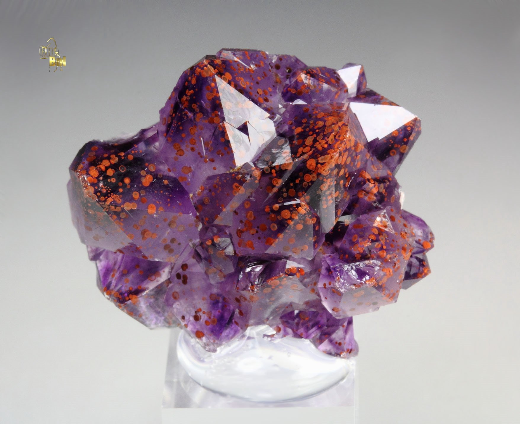 QUARTZ var. AMETHYST with HEMATITE inclusions