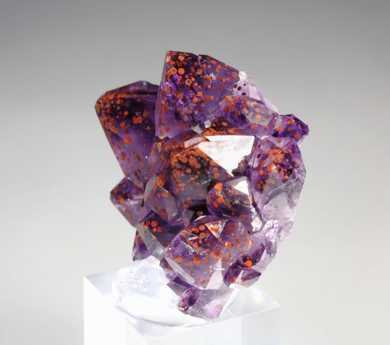 QUARTZ var. AMETHYST with HEMATITE inclusions