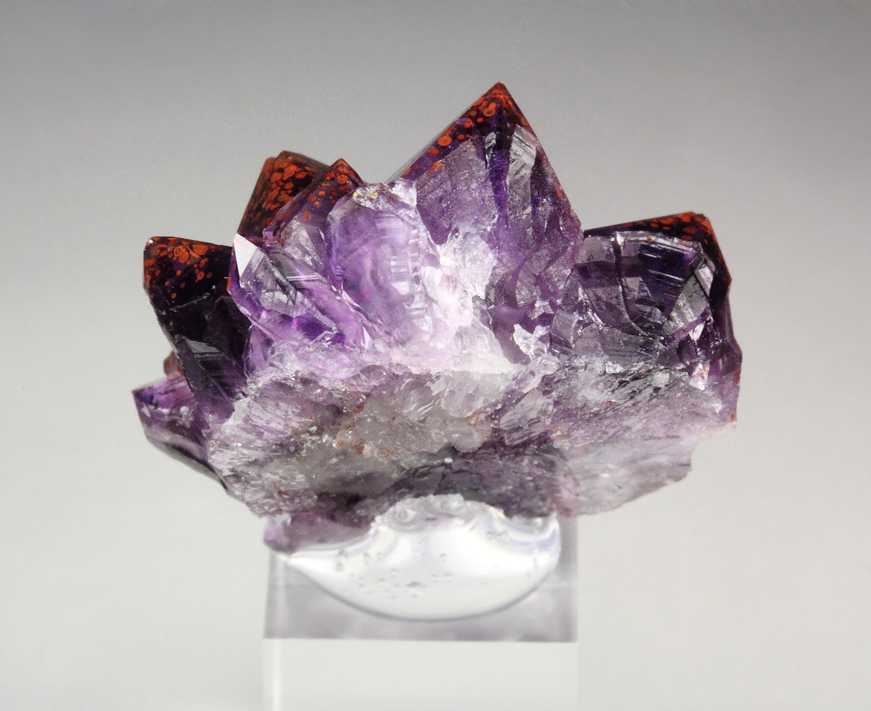 QUARTZ var. AMETHYST with HEMATITE inclusions