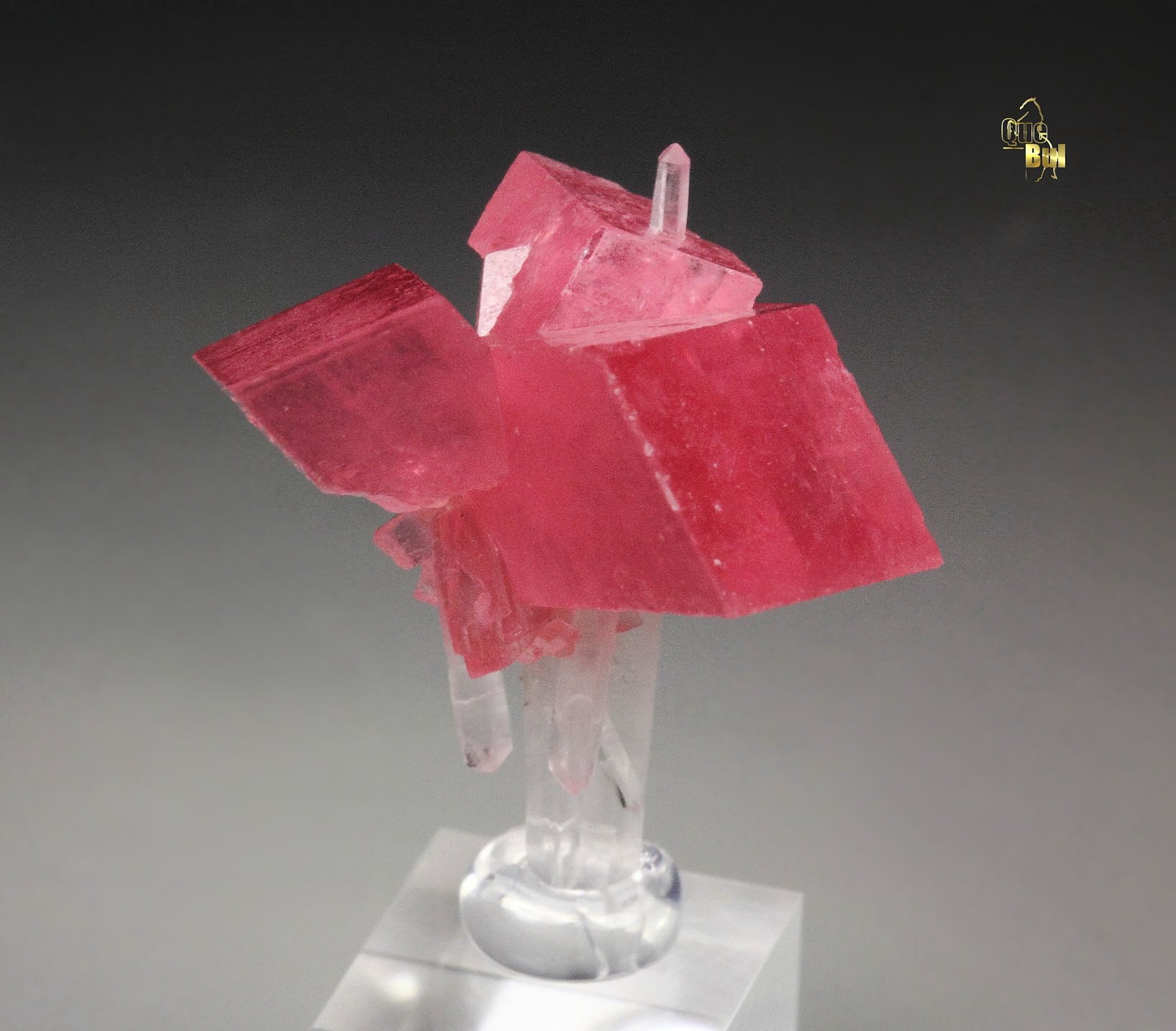 gemmy RHODOCHROSITE, QUARTZ