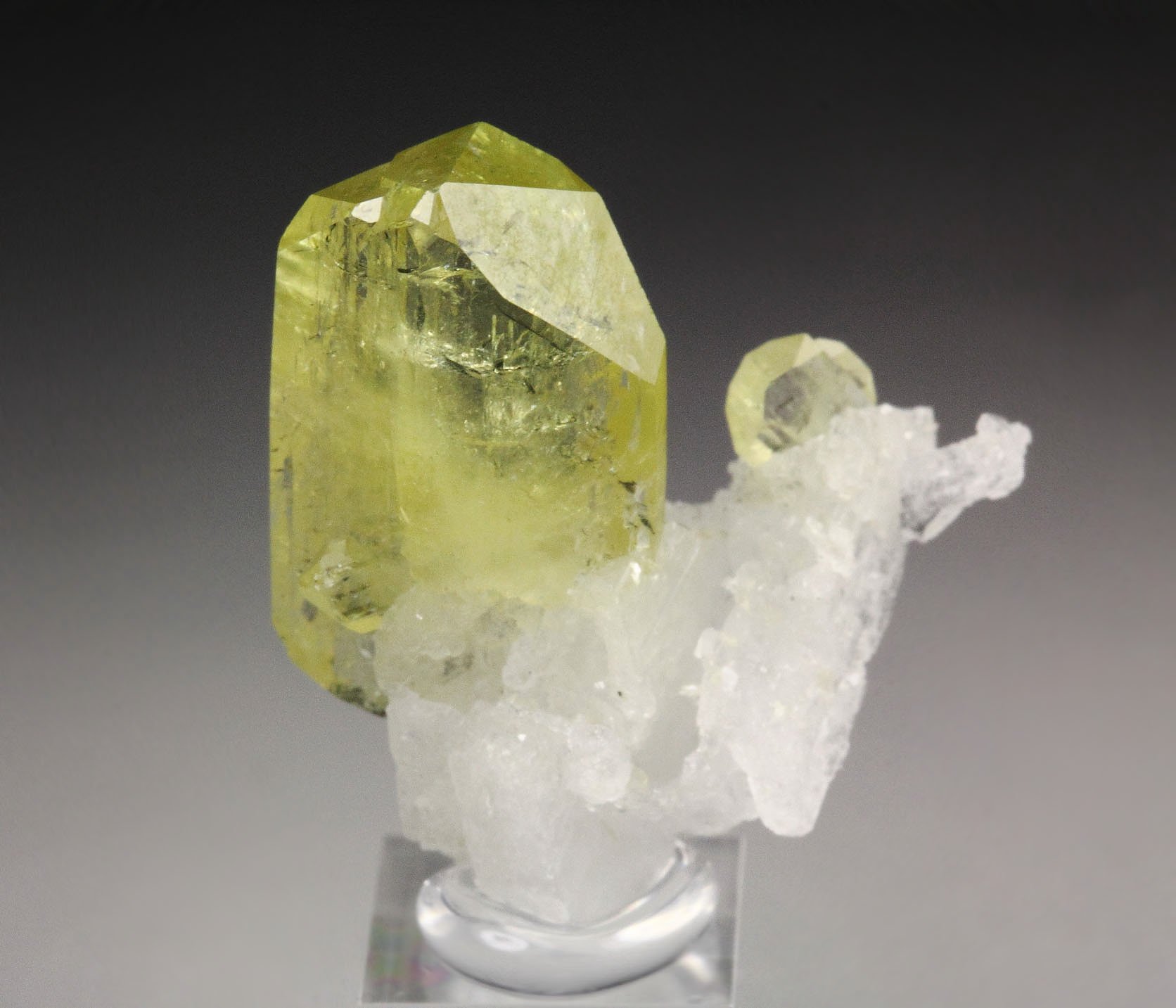 gem BRAZILIANITE, ALBITE