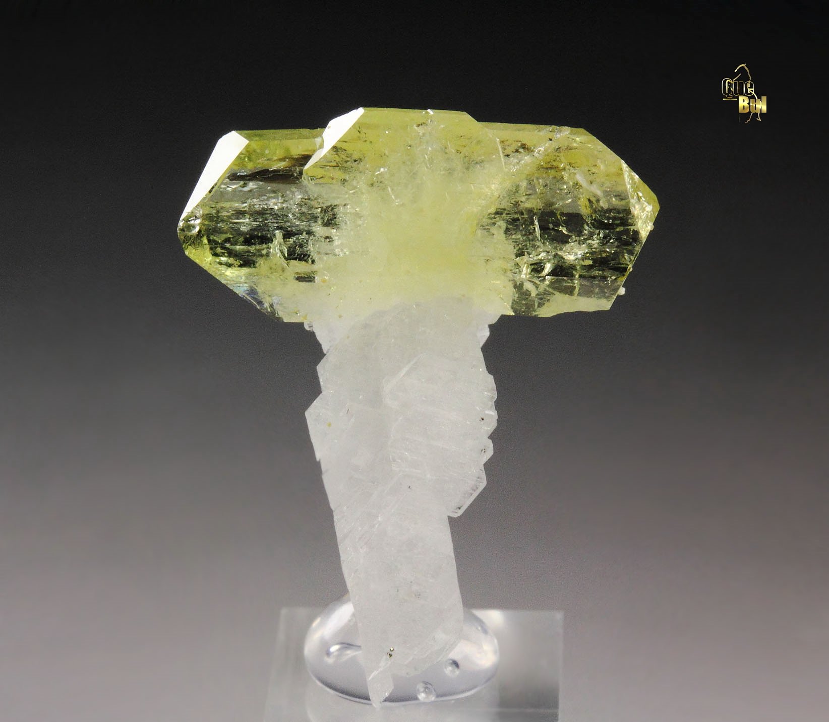 gem BRAZILIANITE, ALBITE