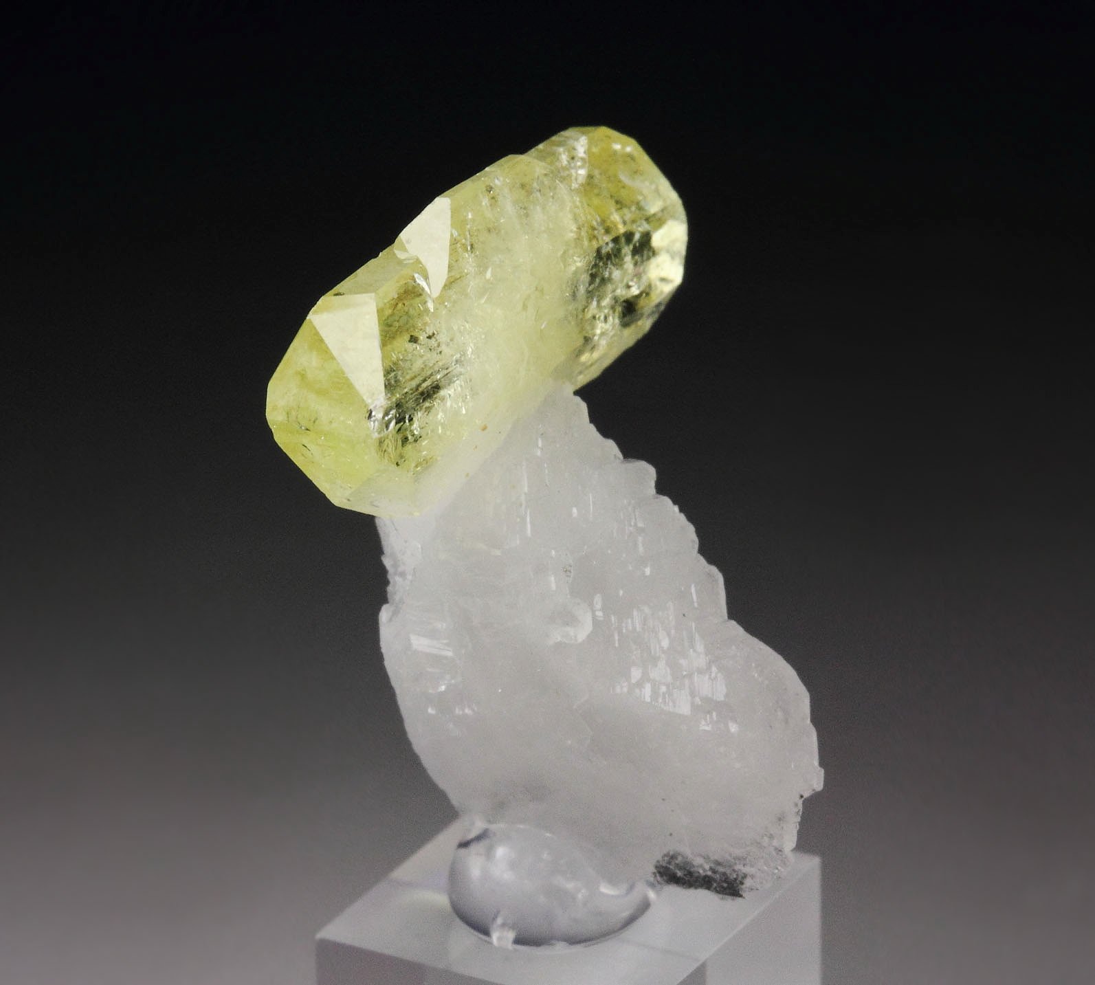 gem BRAZILIANITE, ALBITE