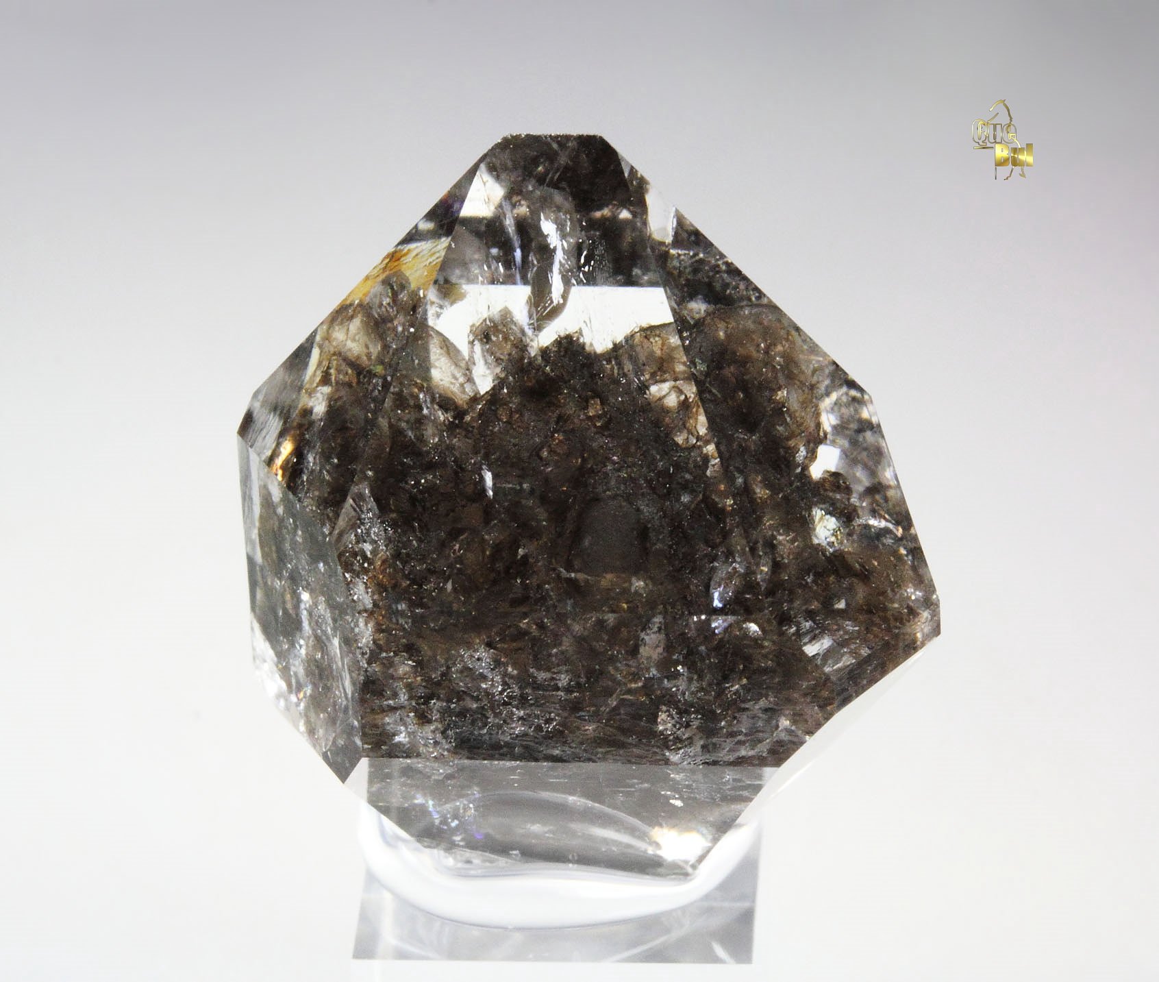 QUARTZ with bitumen inclusions 