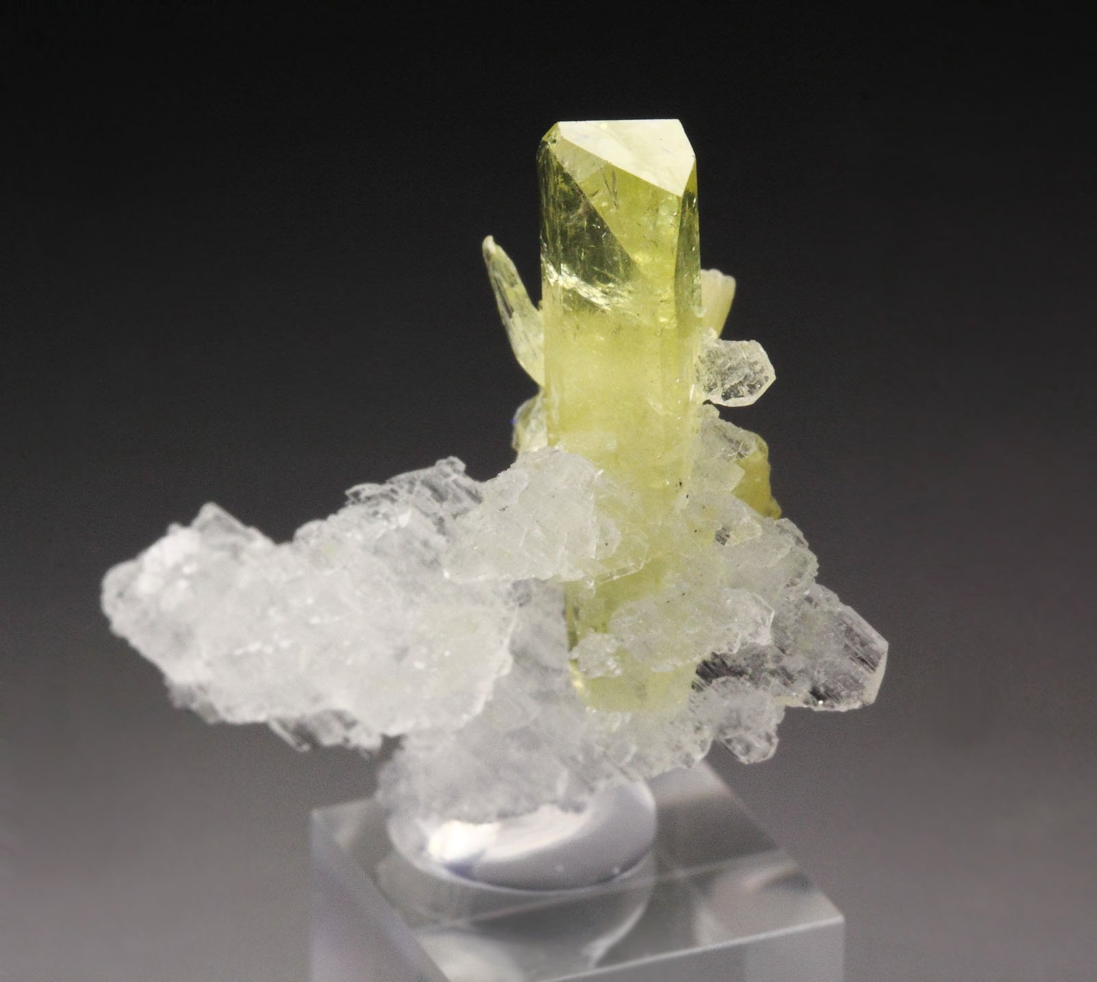 gem BRAZILIANITE, ALBITE, MUSCOVITE