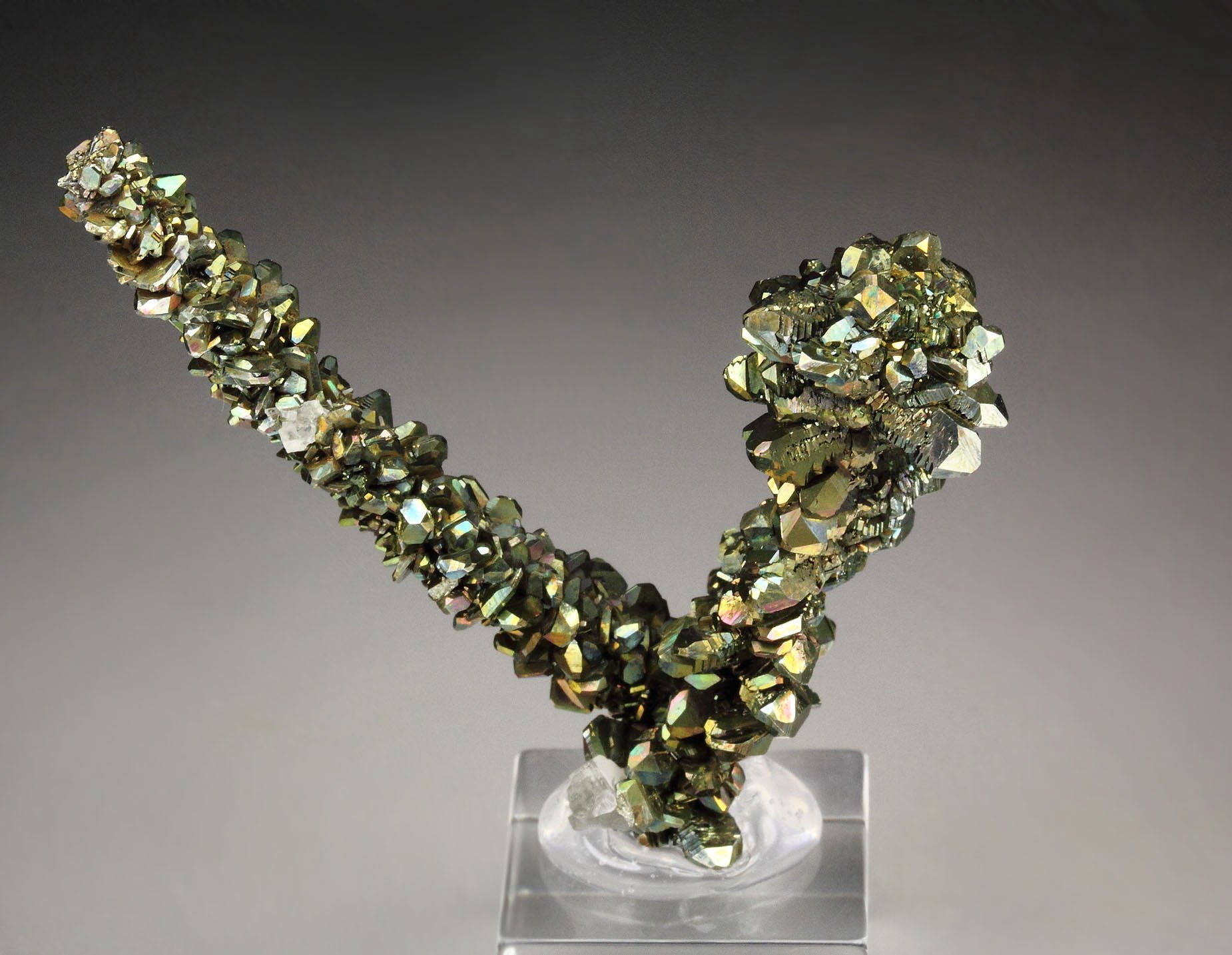 MARCASITE stalactite, CALCITE