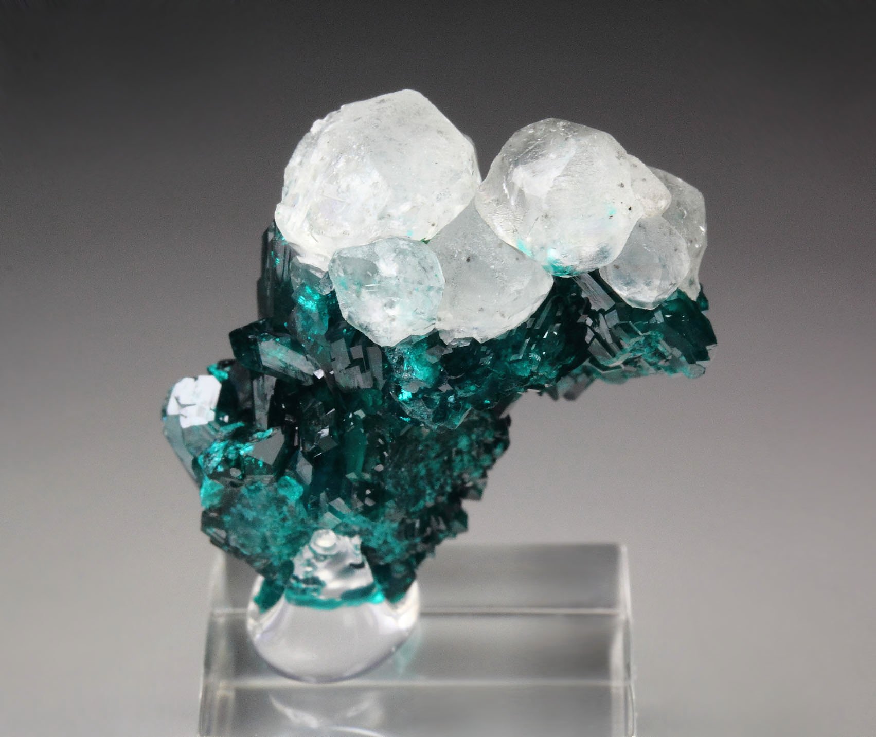 DIOPTASE, CALCITE