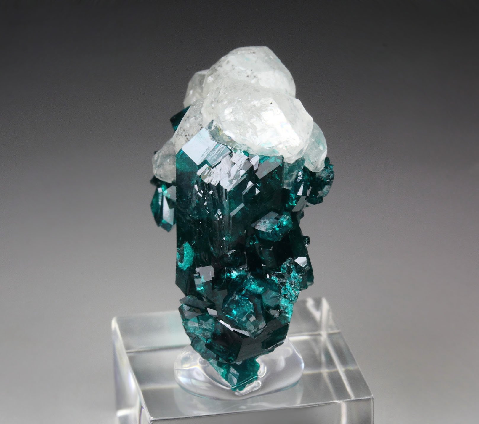 DIOPTASE, CALCITE