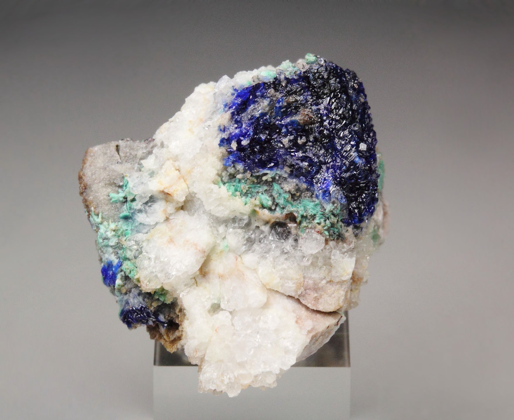 LINARITE, ANGLESITE pseudomorph after GALENA 