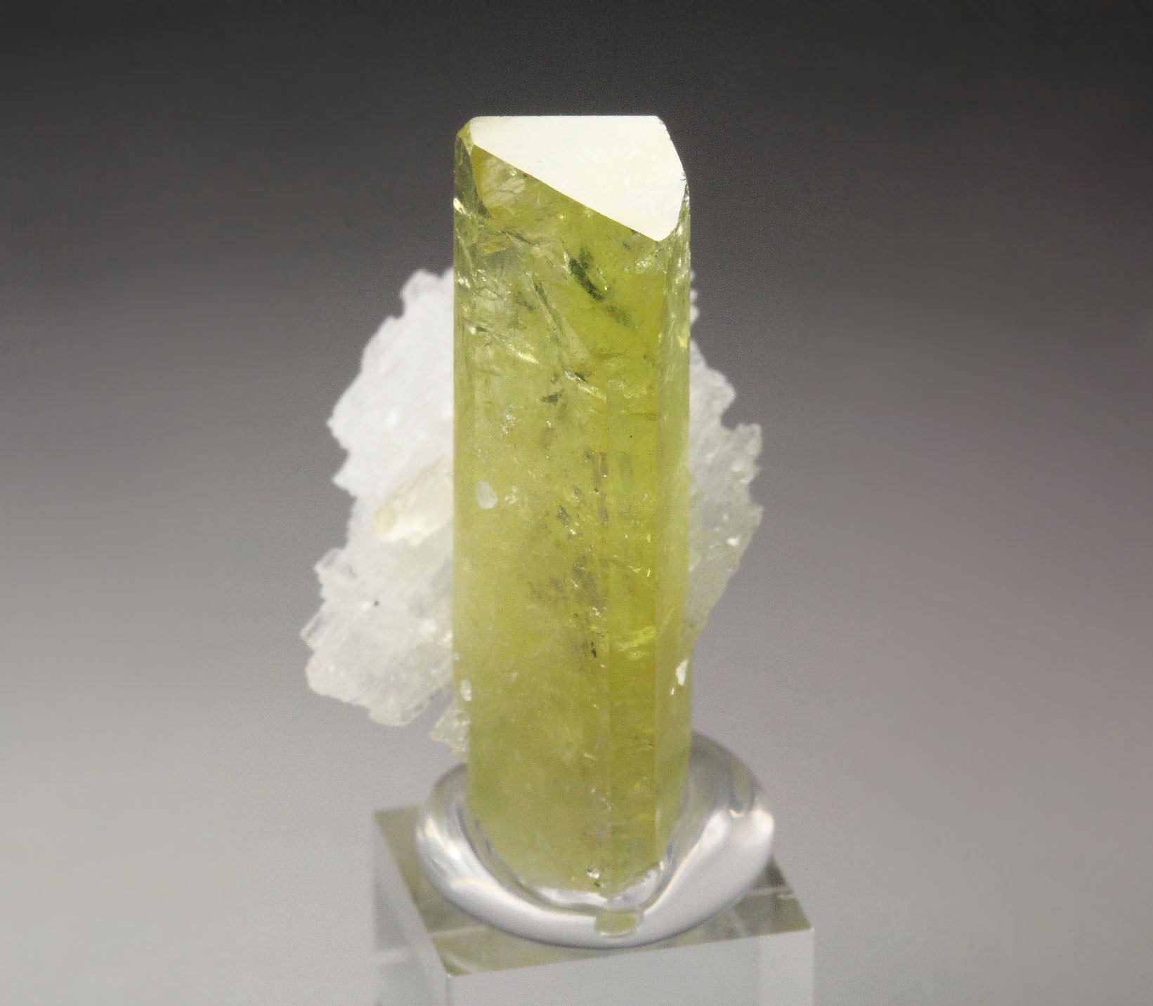 gem BRAZILIANITE, ALBITE