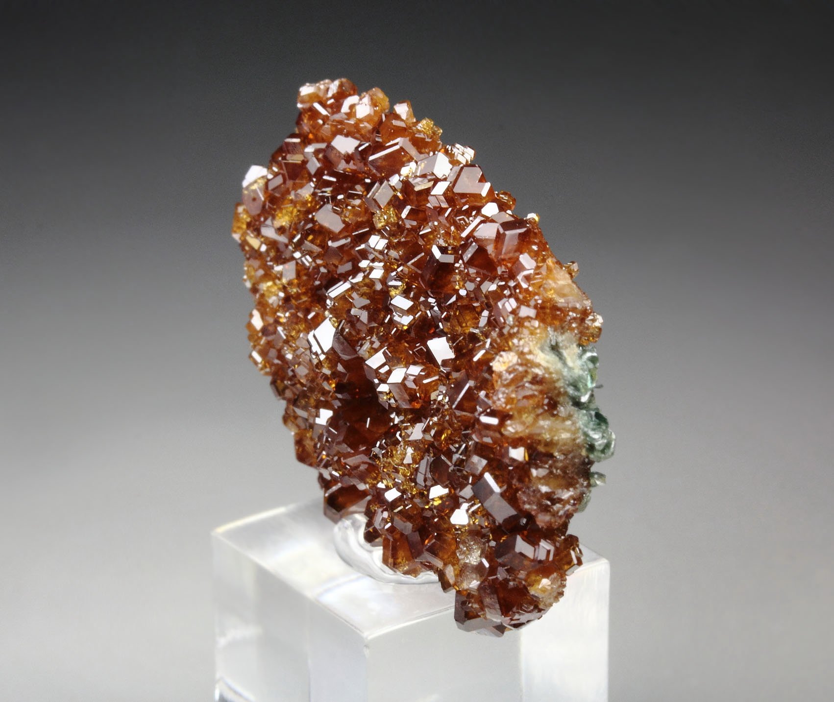 gem GARNET var. HESSONITE, CLINOCHLORE