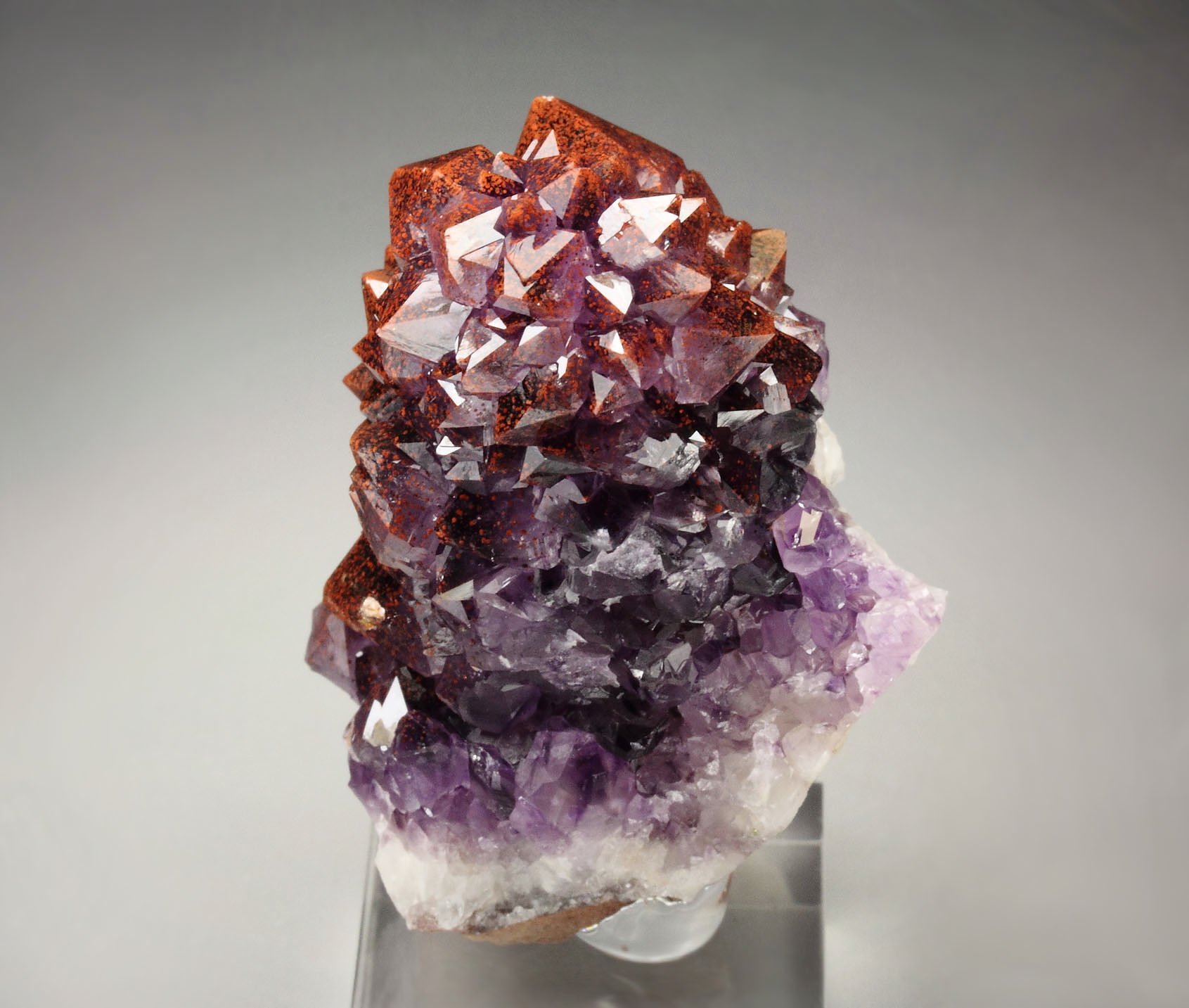 QUARTZ var. AMETHYST with HEMATITE inclusions