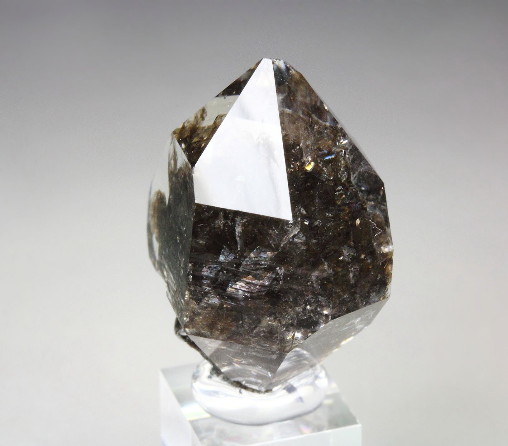 QUARTZ with bitumen inclusions