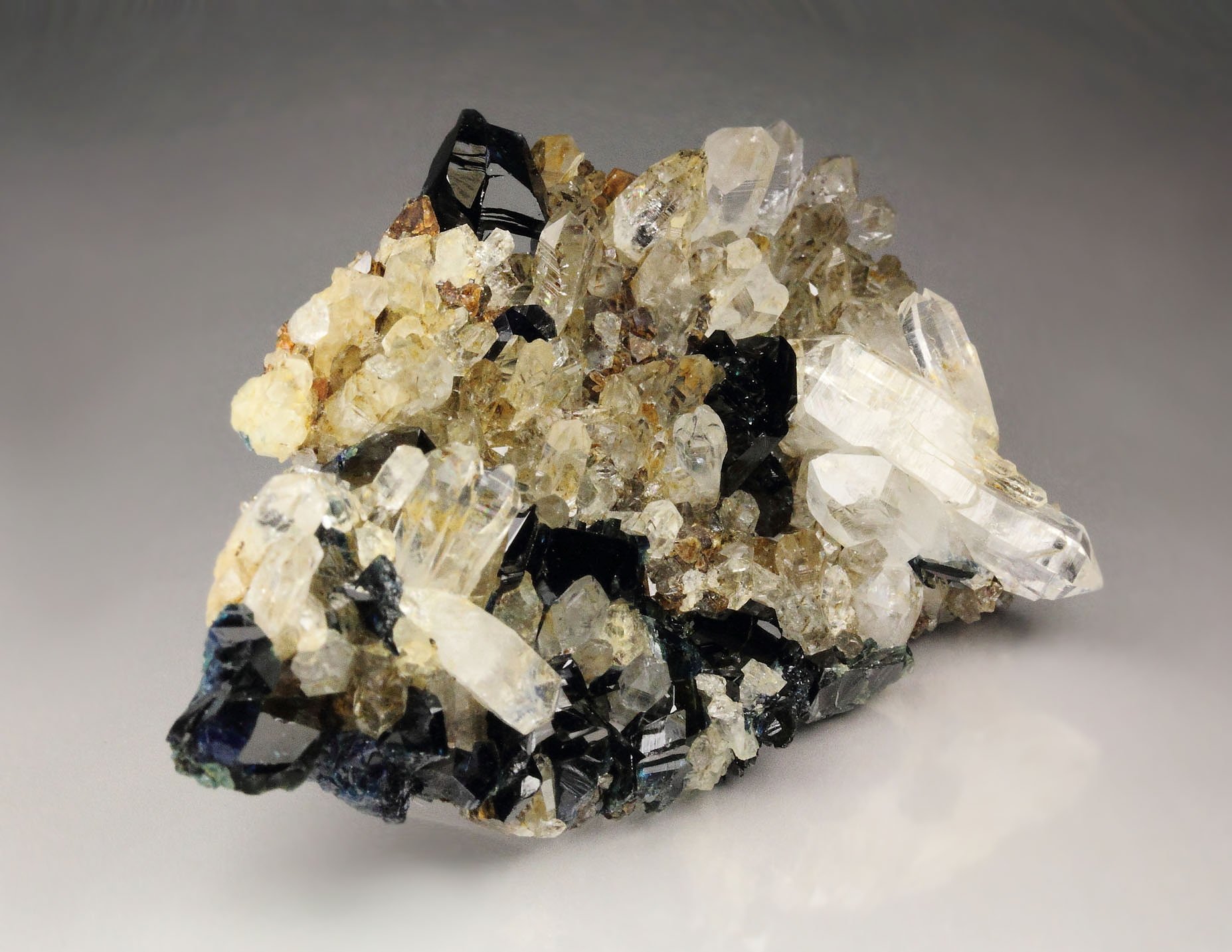 LAZULITE, QUARTZ