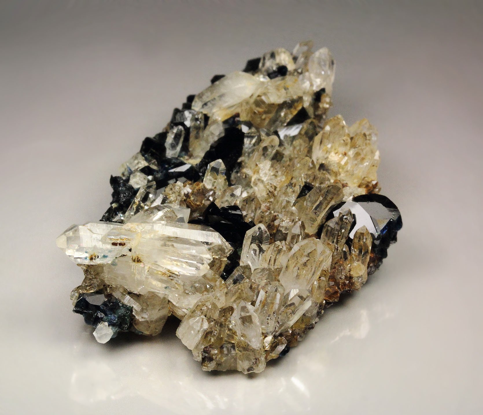 LAZULITE, QUARTZ