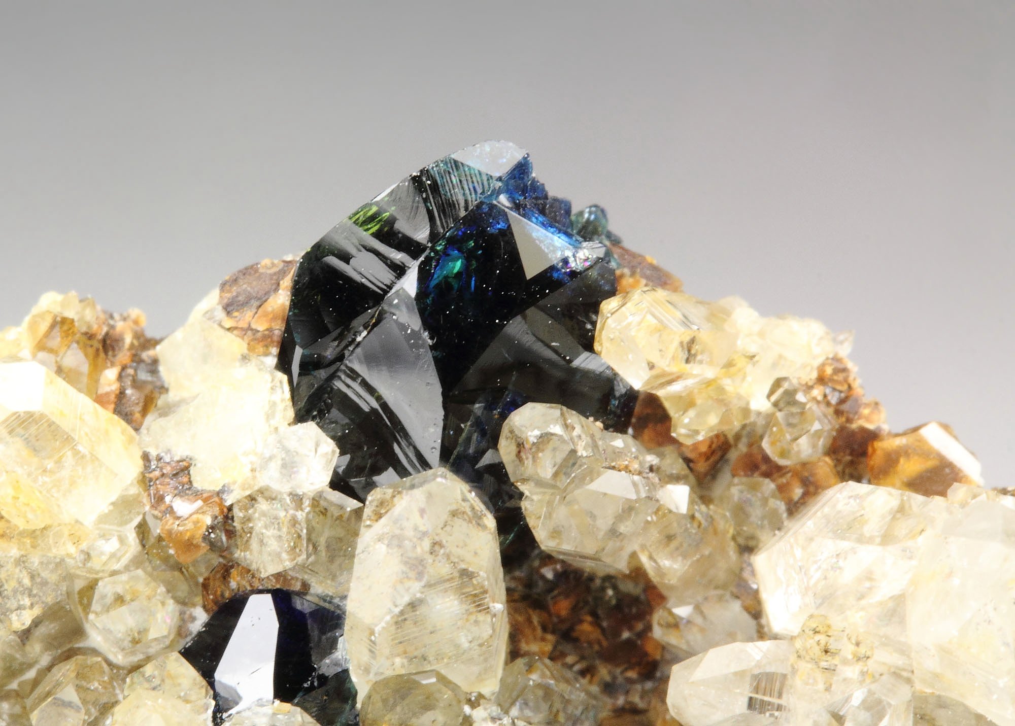 LAZULITE, QUARTZ