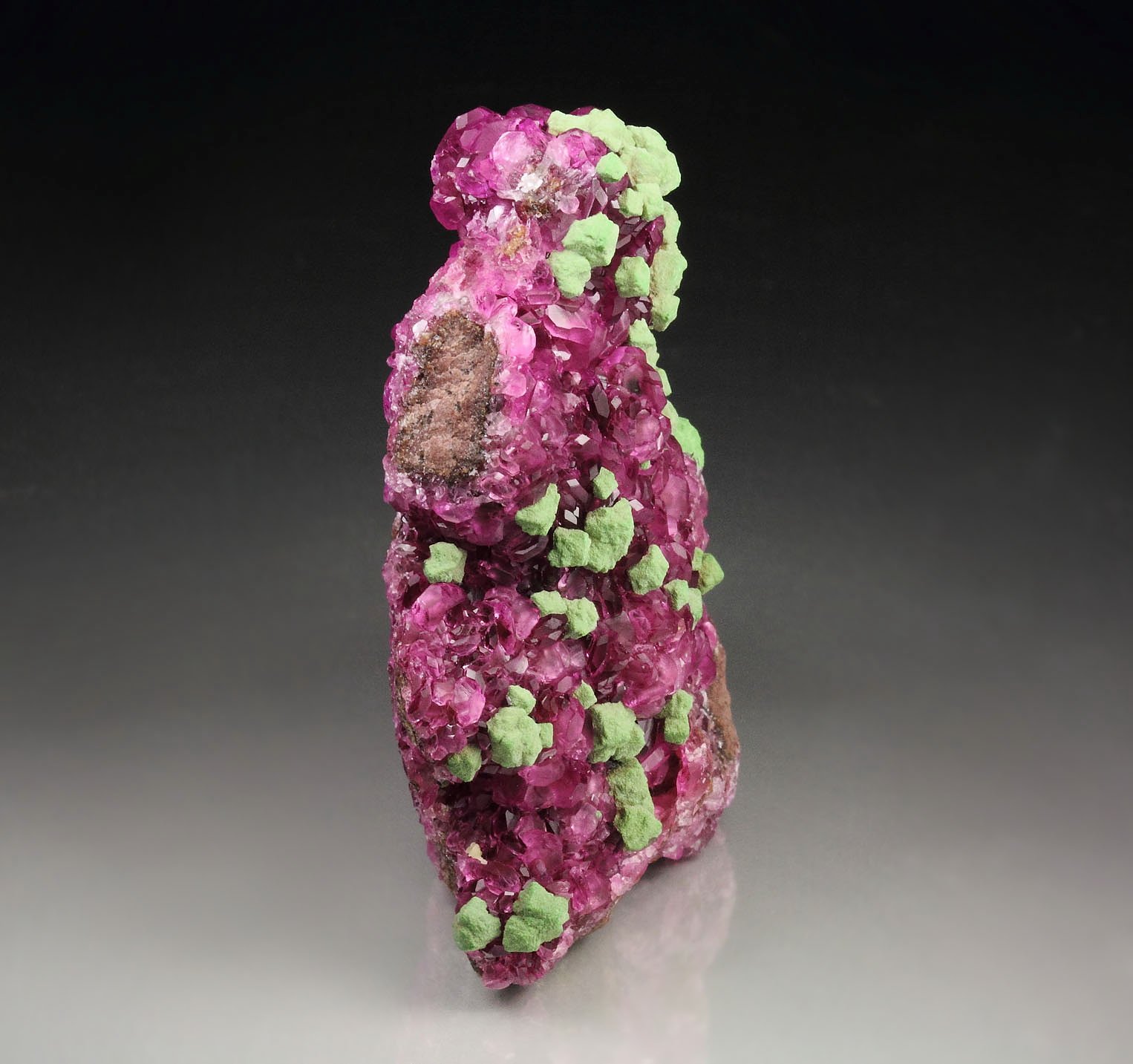 KOLWEZITE pseudomorph after CUPRITE, DOLOMITE var. COBALTOAN DOLOMITE