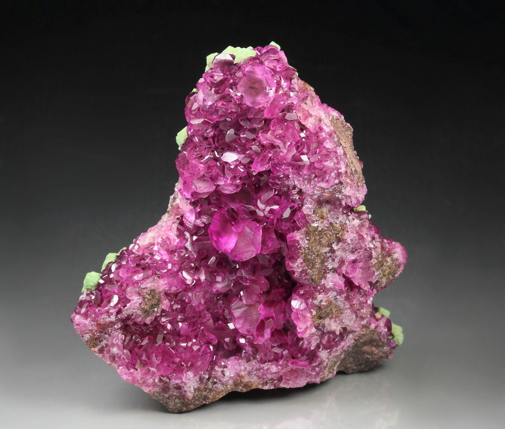 KOLWEZITE pseudomorph after CUPRITE, DOLOMITE var. COBALTOAN DOLOMITE