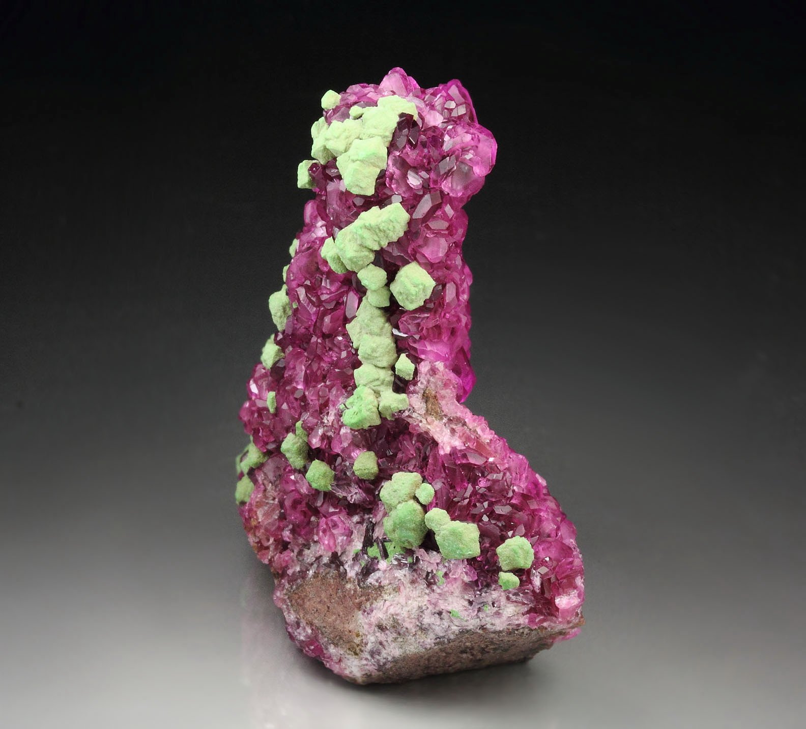 KOLWEZITE pseudomorph after CUPRITE, DOLOMITE var. COBALTOAN DOLOMITE