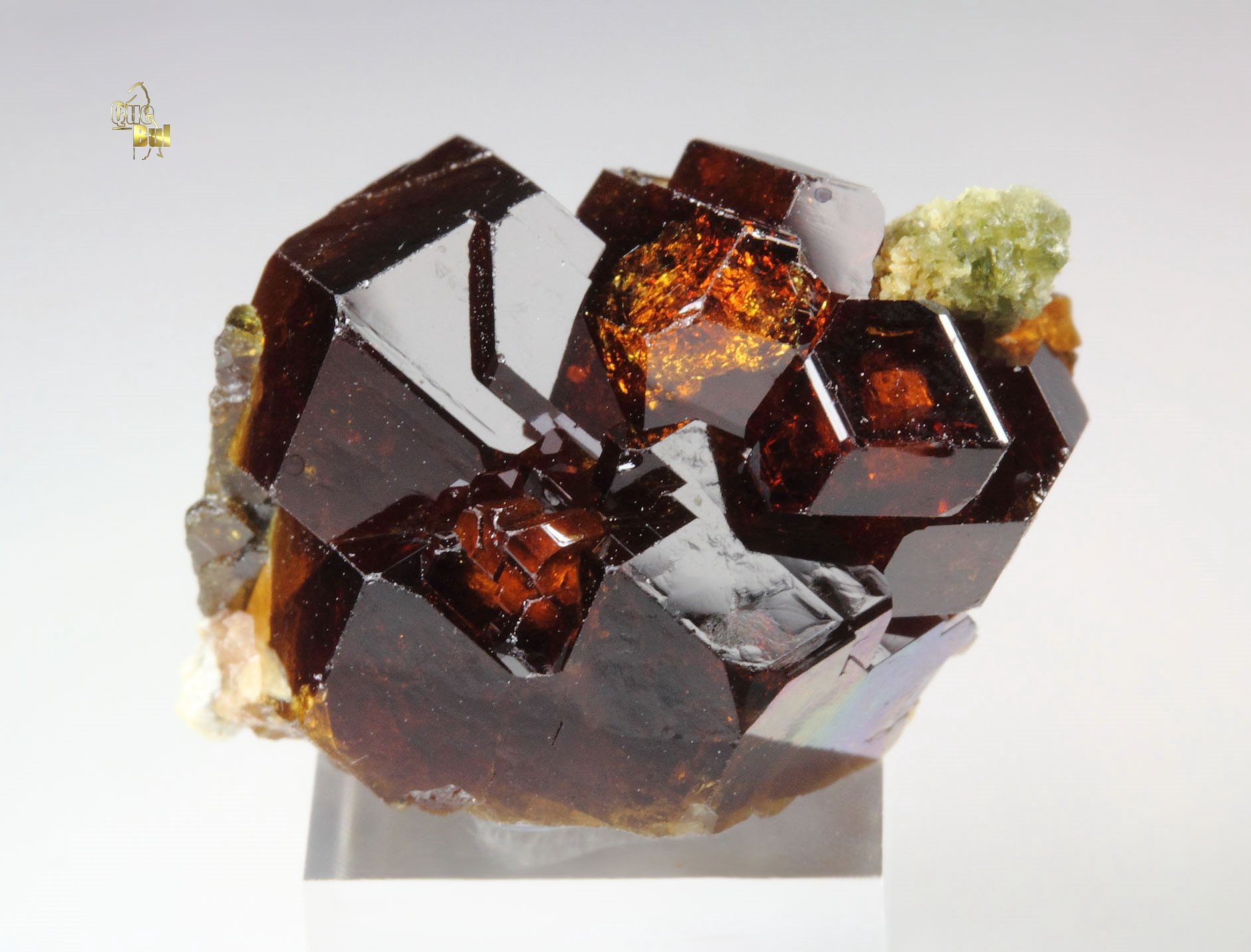 gem GARNET, VESUVIANITE