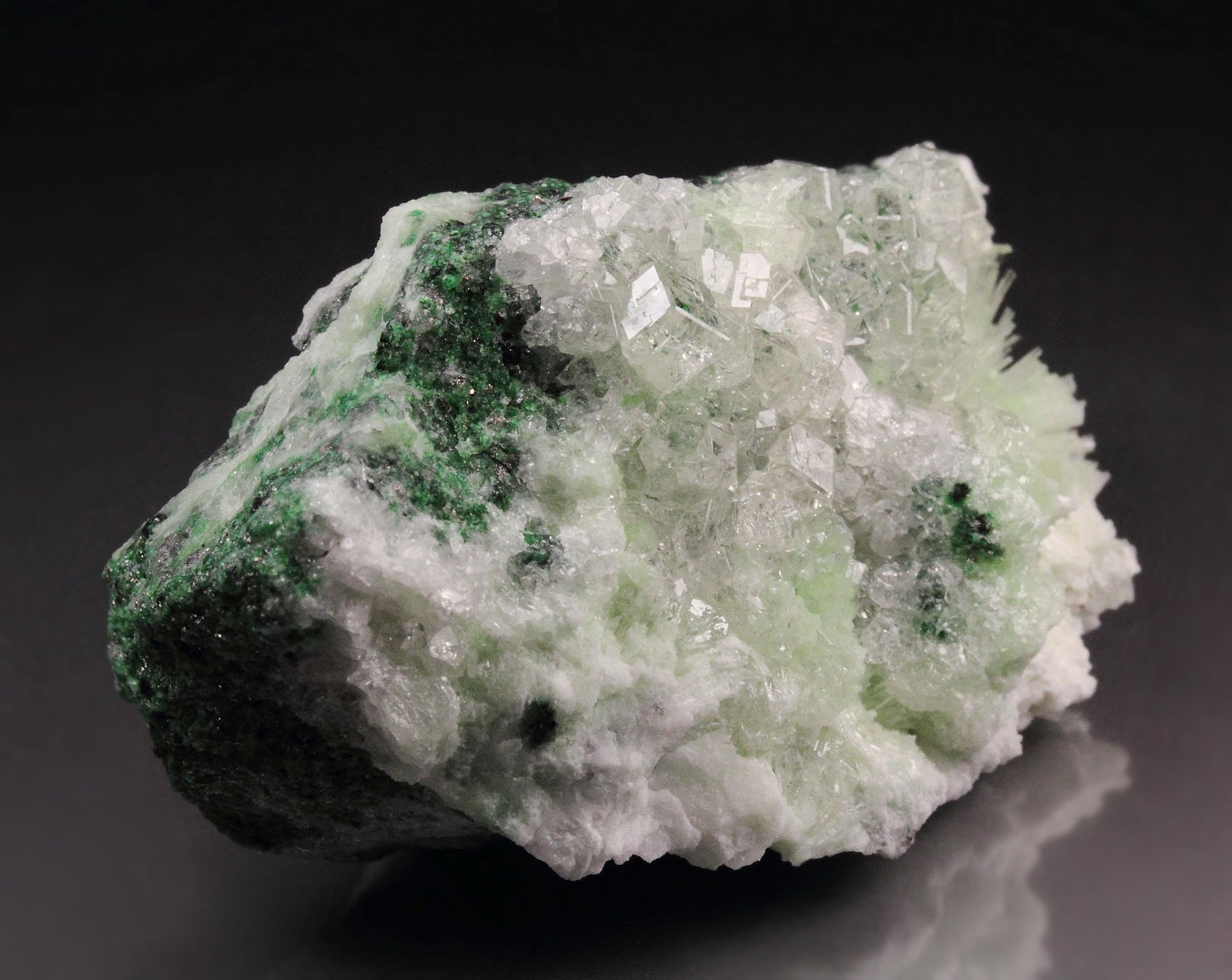 colorless gem GARNET var. GROSSULAR, DIOPSIDE