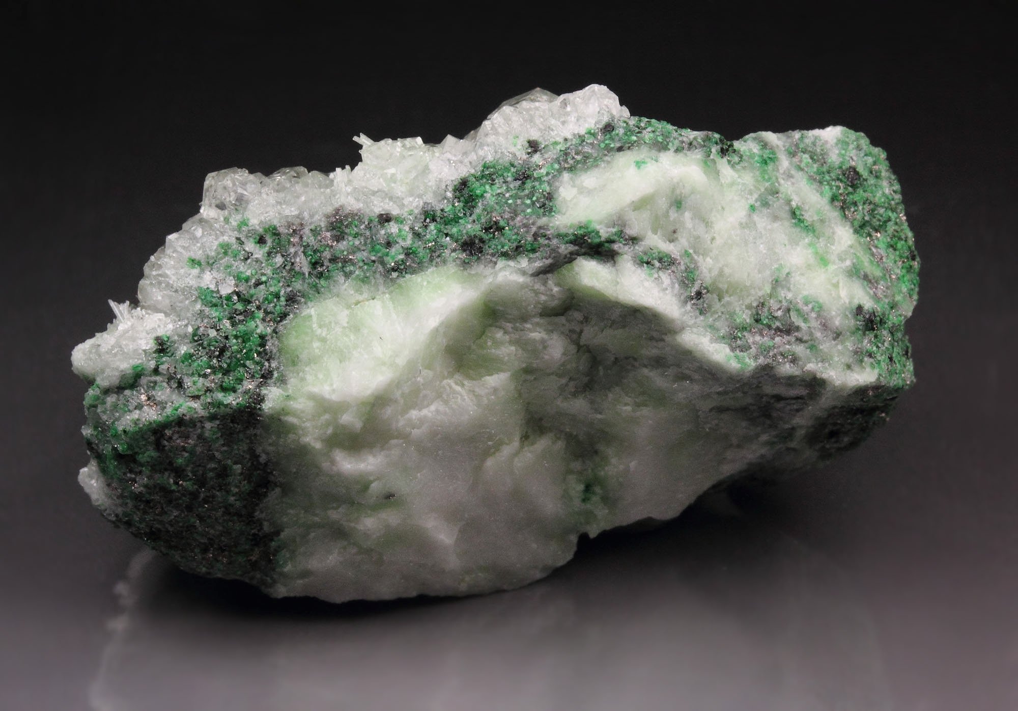 colorless gem GARNET var. GROSSULAR, DIOPSIDE