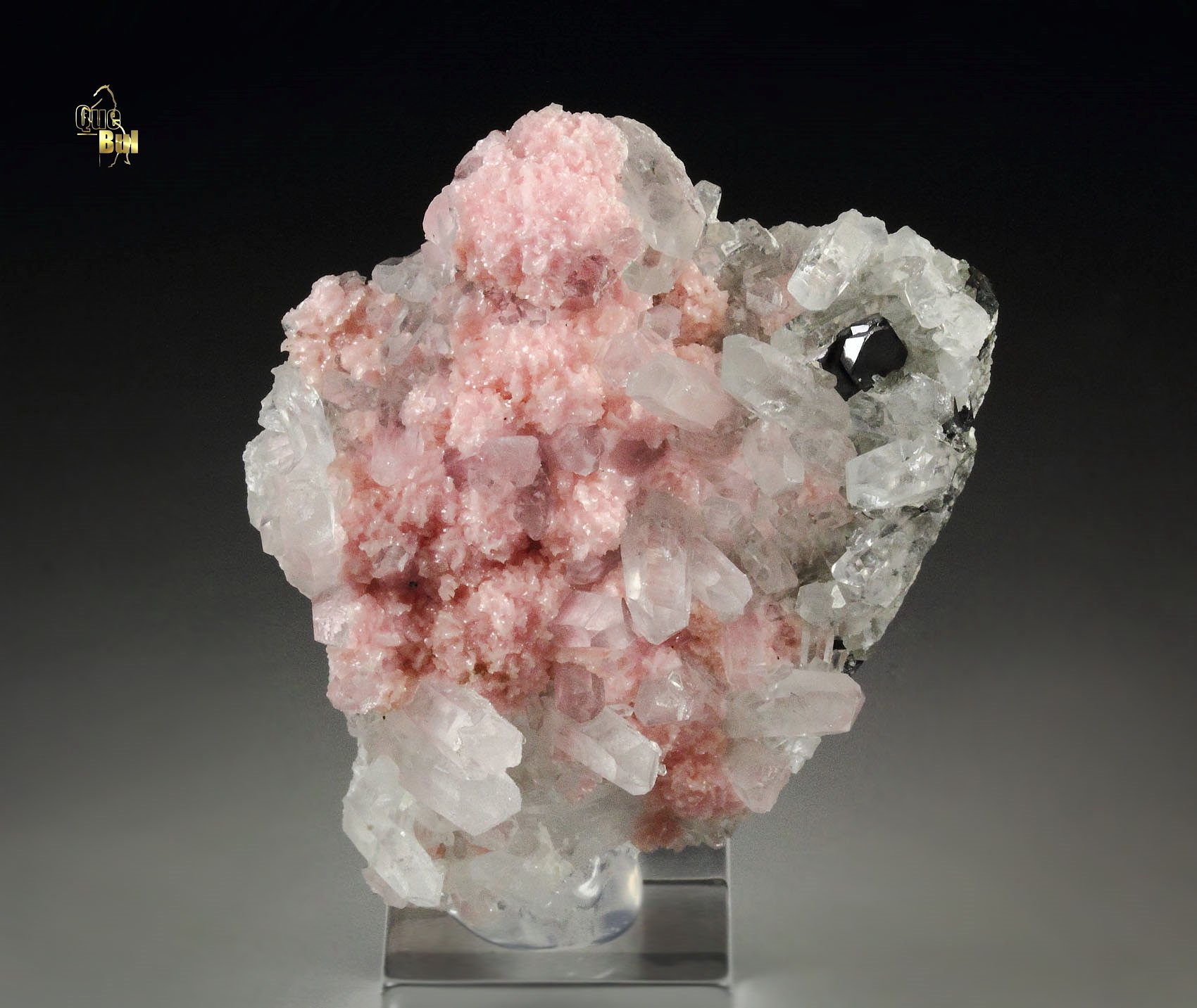 new find - RHODOCHROSITE, QUARTZ, SPHALERITE