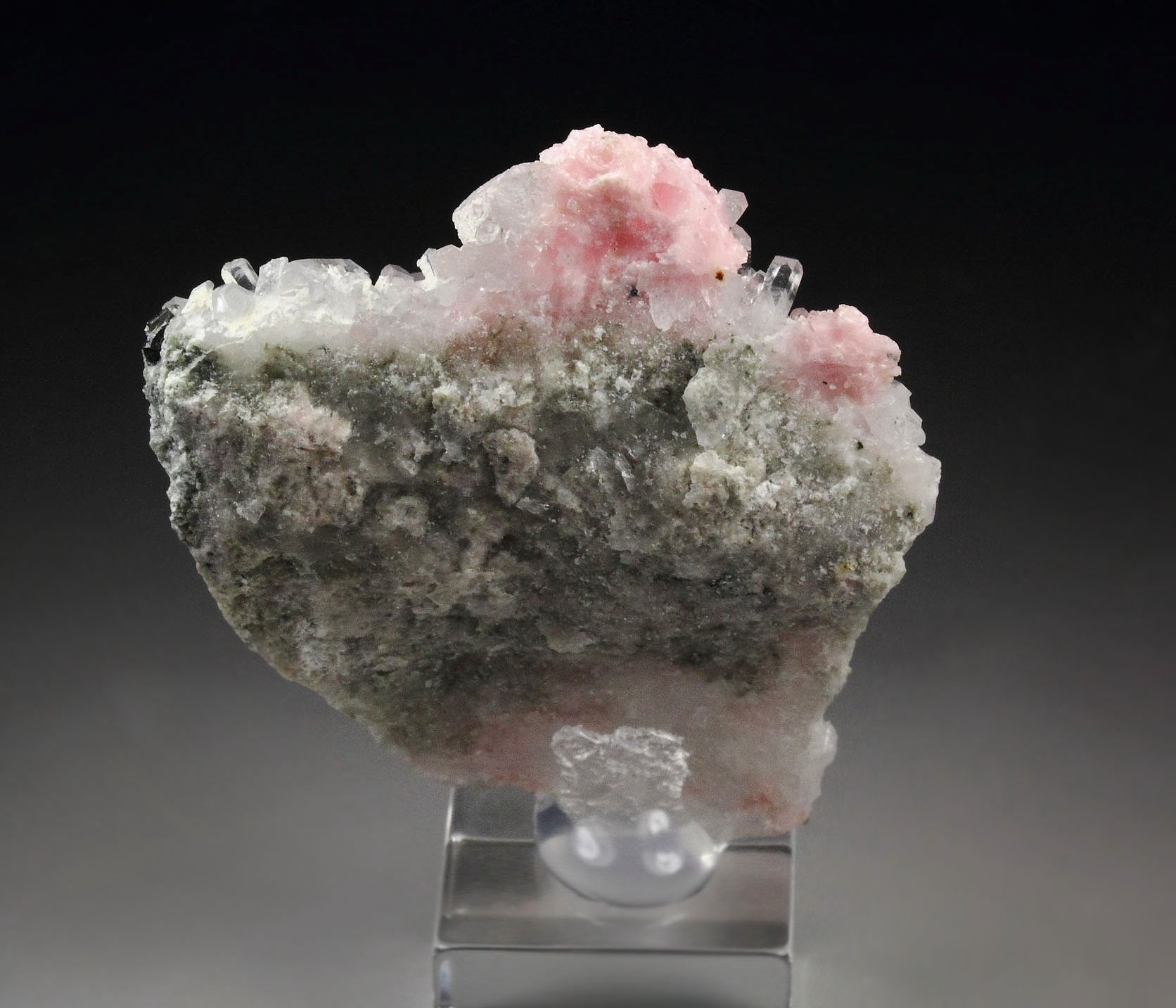 new find - RHODOCHROSITE, QUARTZ, SPHALERITE