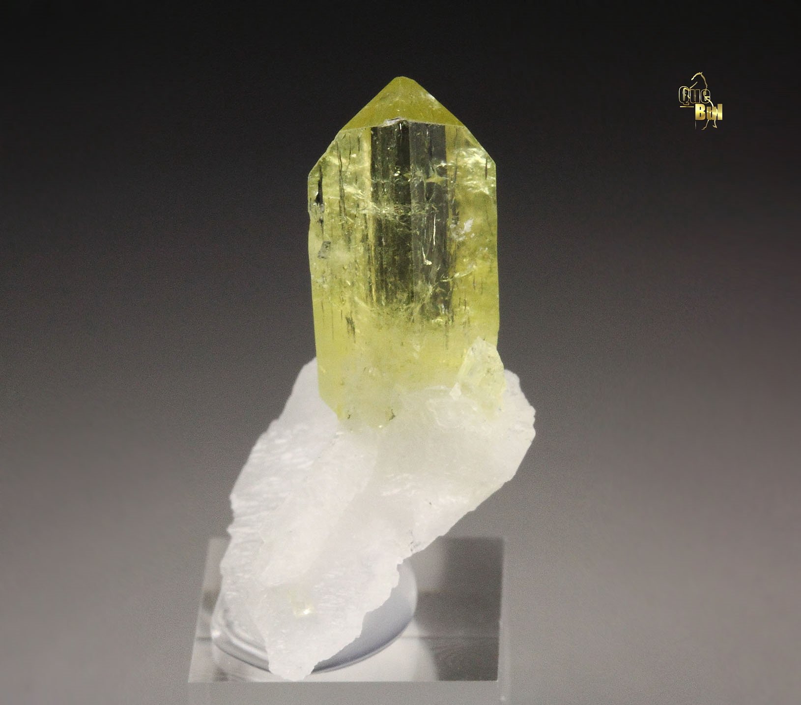 gem BRAZILIANITE, ALBITE