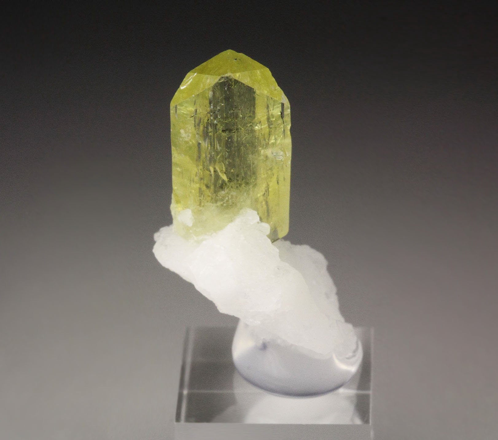 gem BRAZILIANITE, ALBITE