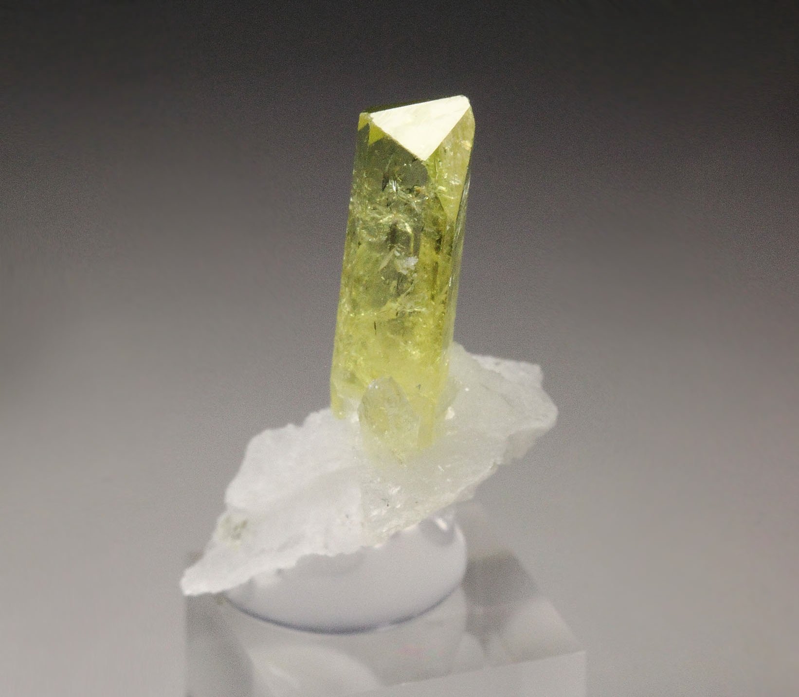 gem BRAZILIANITE, ALBITE