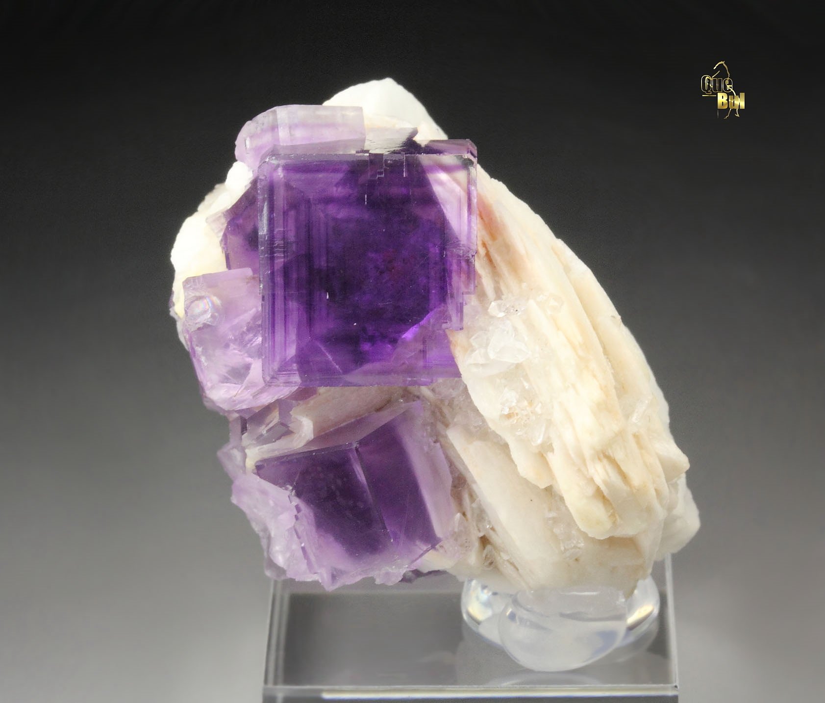 FLUORITE with PHANTOMS, BARYTE