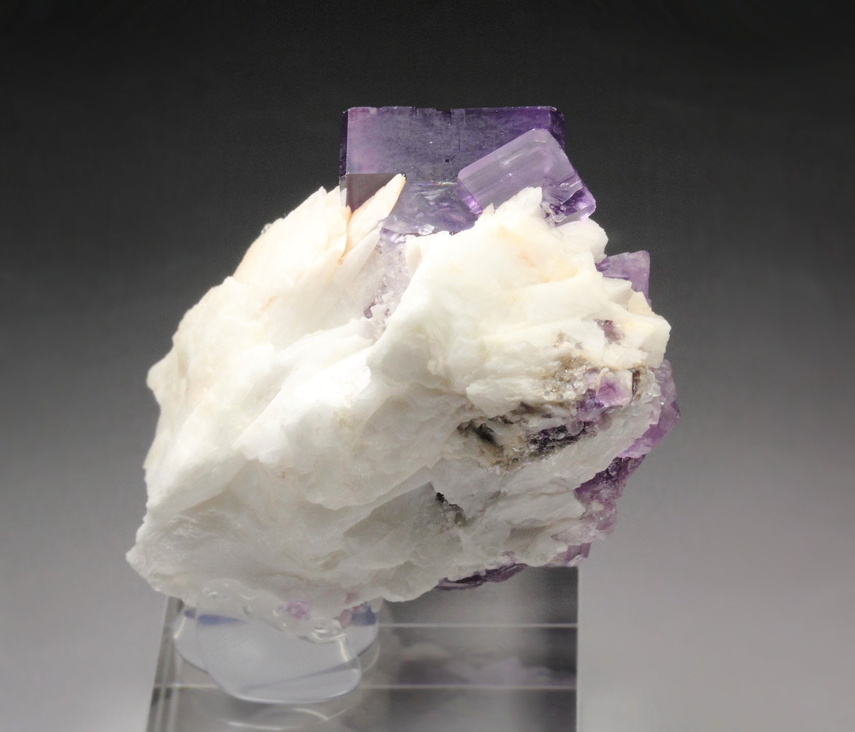 FLUORITE with PHANTOMS, BARYTE